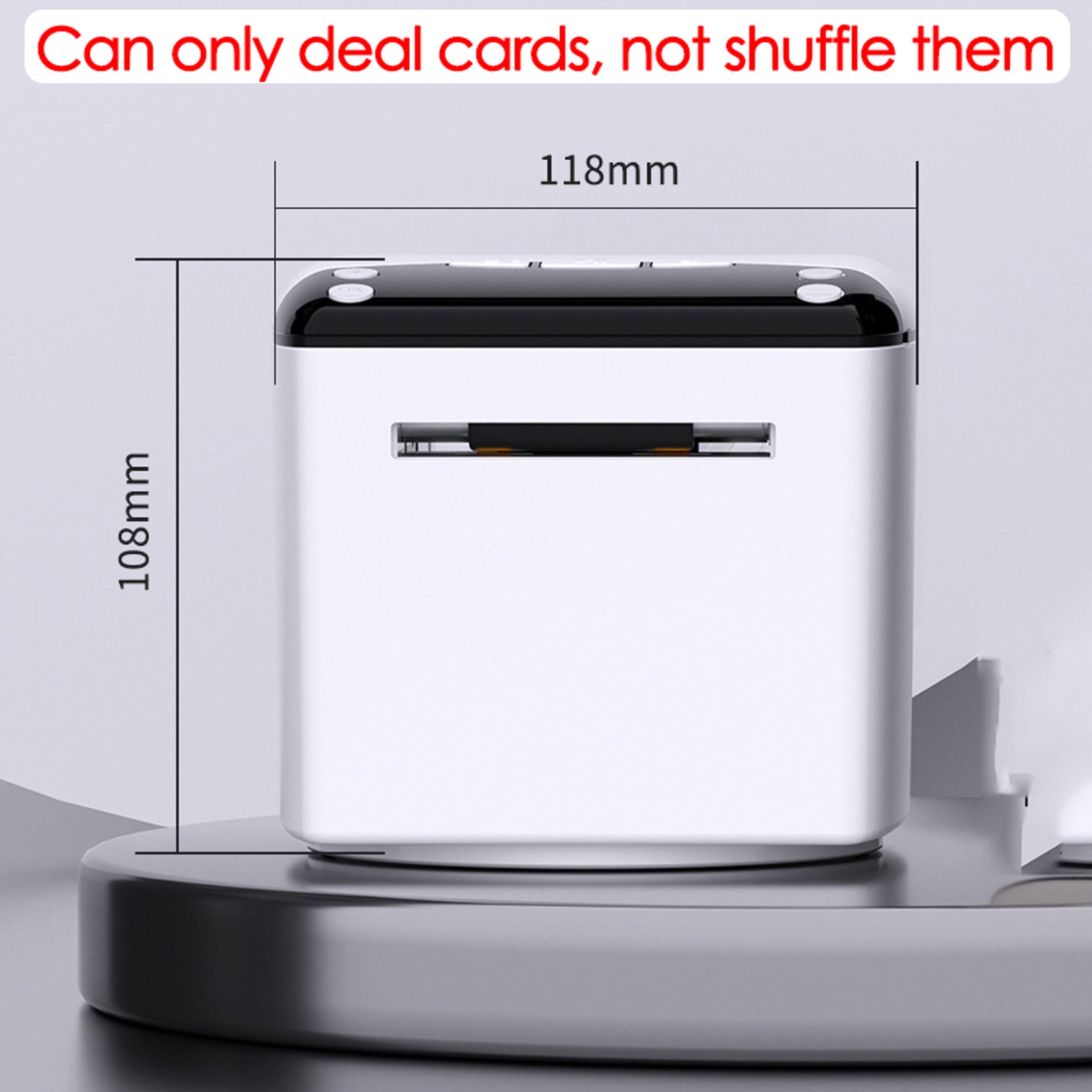 Electric Automatic Card Dealer Machine, Rechargeable Poker Cards Dispenser, Adjustable Speed and Distance Tools – view 7