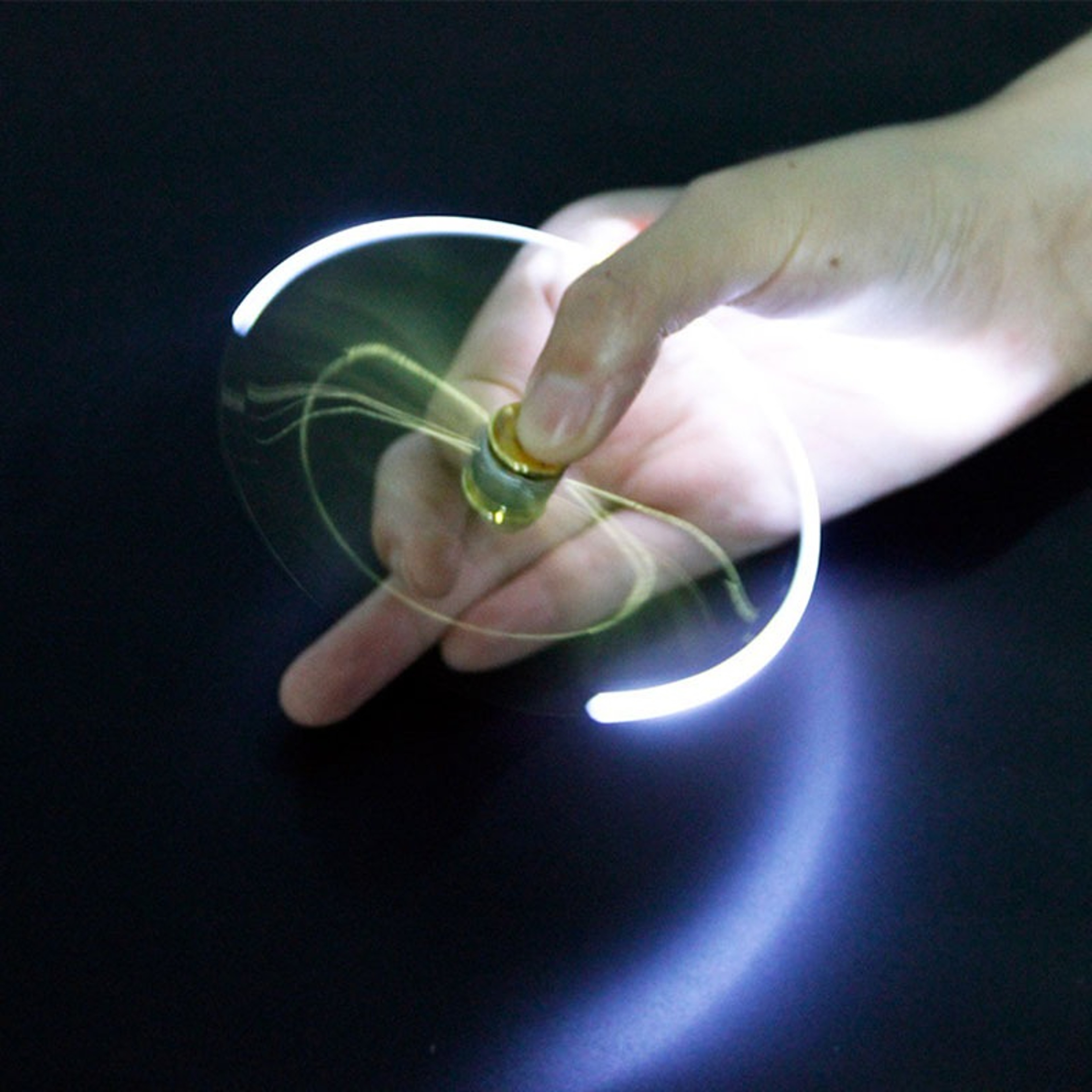 Spinning Decompression Gyro Metal Ballpoint Pen Creative LED Pen For Fashion Office And School Supp 1