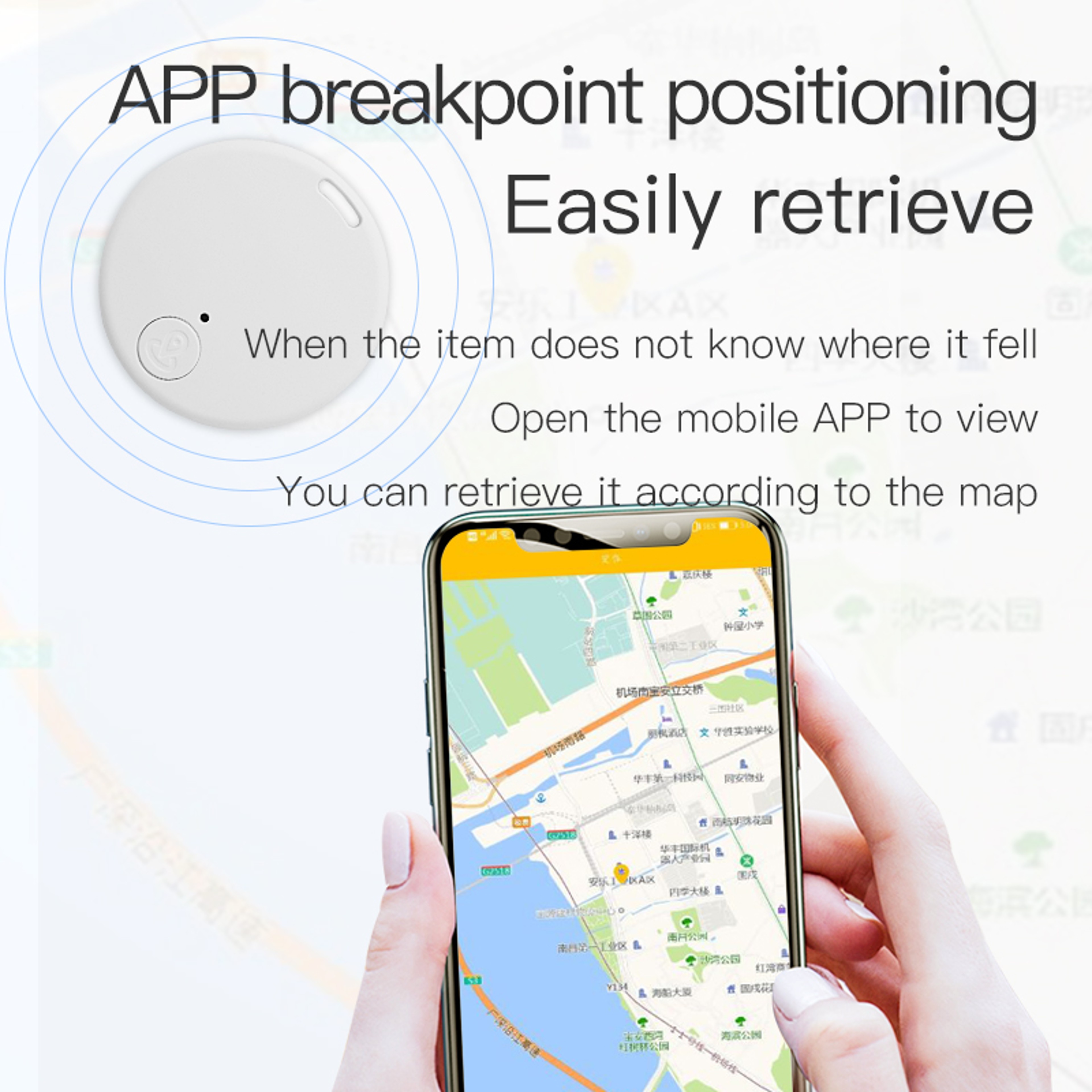 Mini GPS Tracker Bluetooth AntiLost Car Tracking Device IOS Android Smart Finder Locator Accessory 2