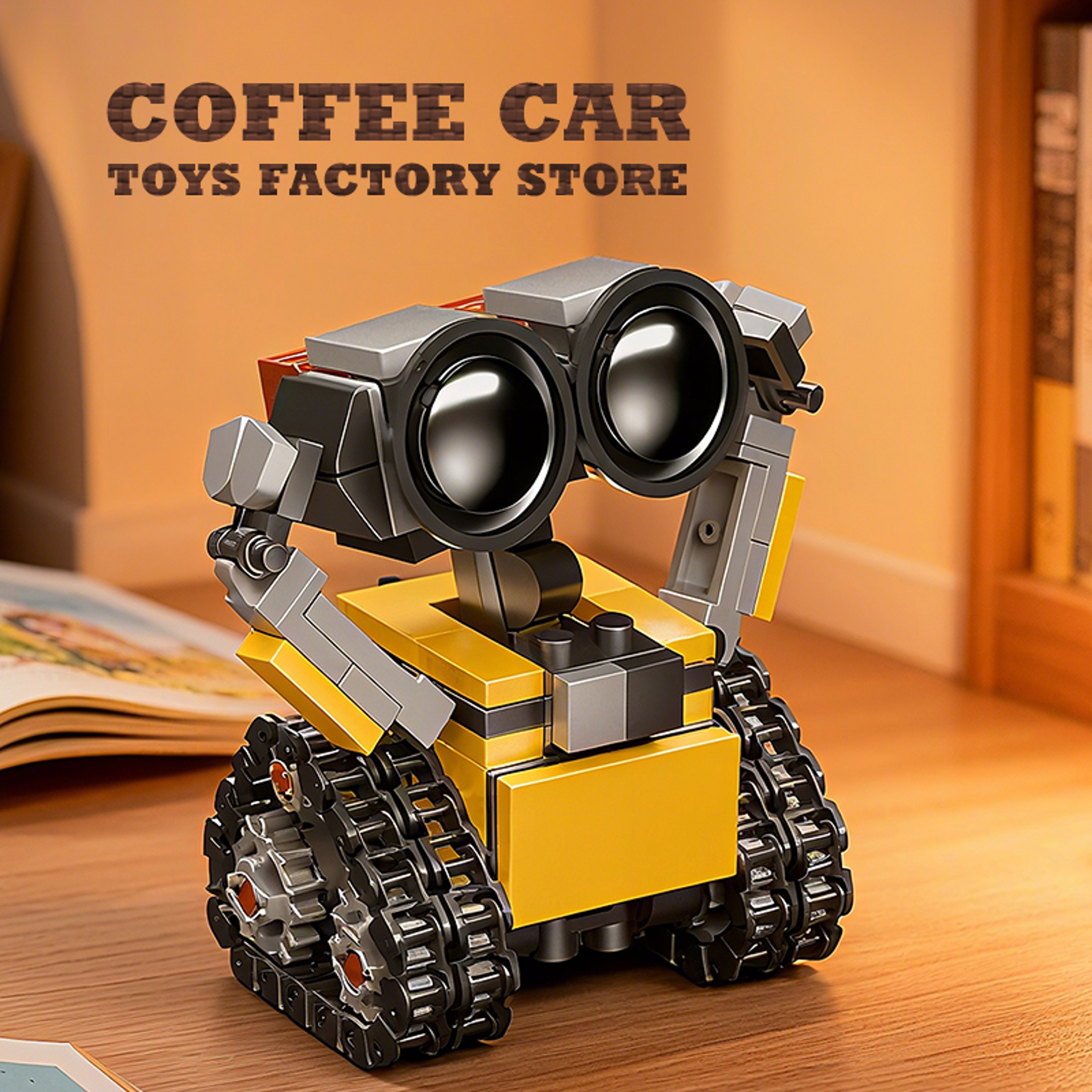 Space Mini Robot Building Bricks Toys, Sci-Fi Tracked Bot Model, Classic Movie Blocks for Kids – view 3