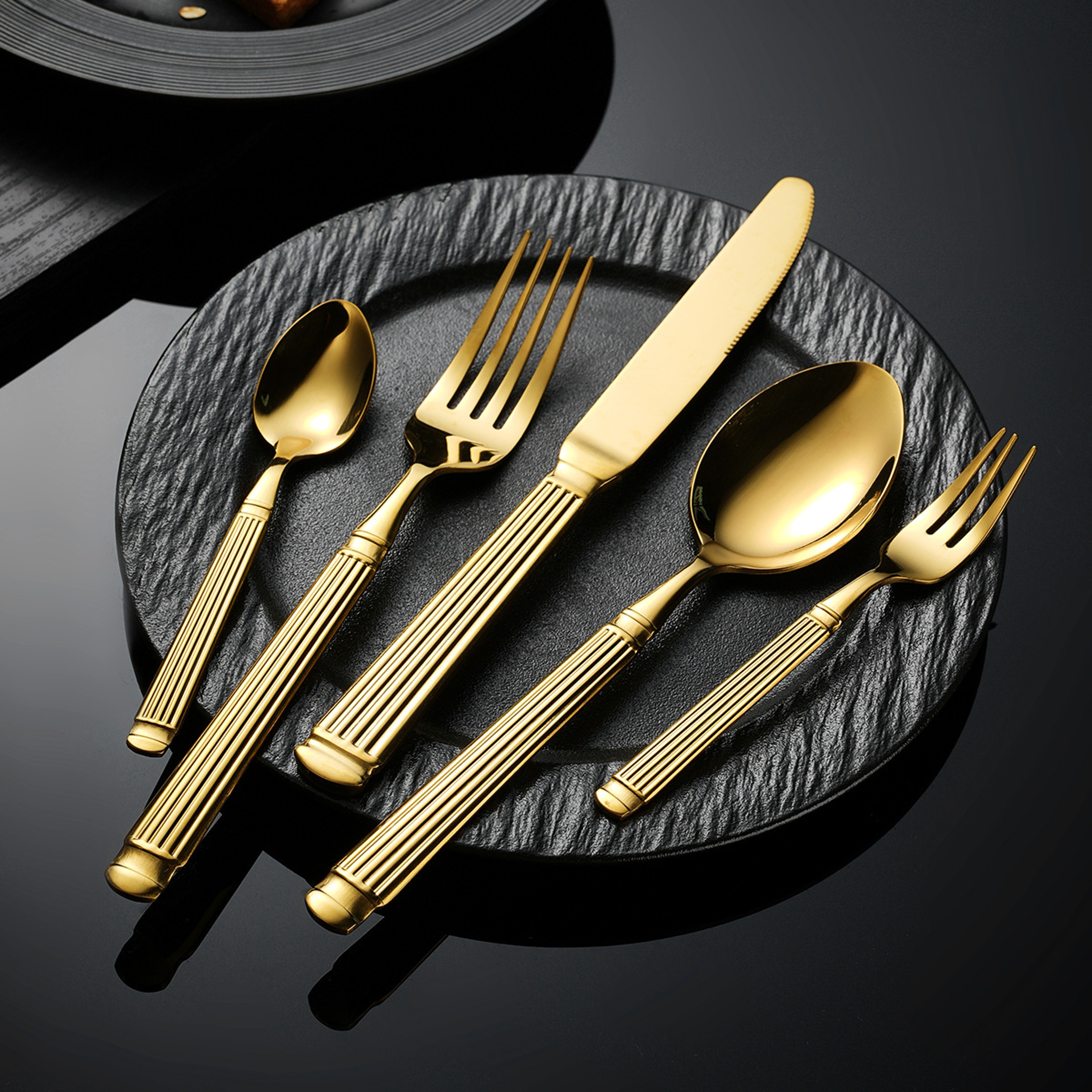 Heavy-Duty Stainless Steel Knife, Fork, Spoon, Western Steak Tableware Set – view 1