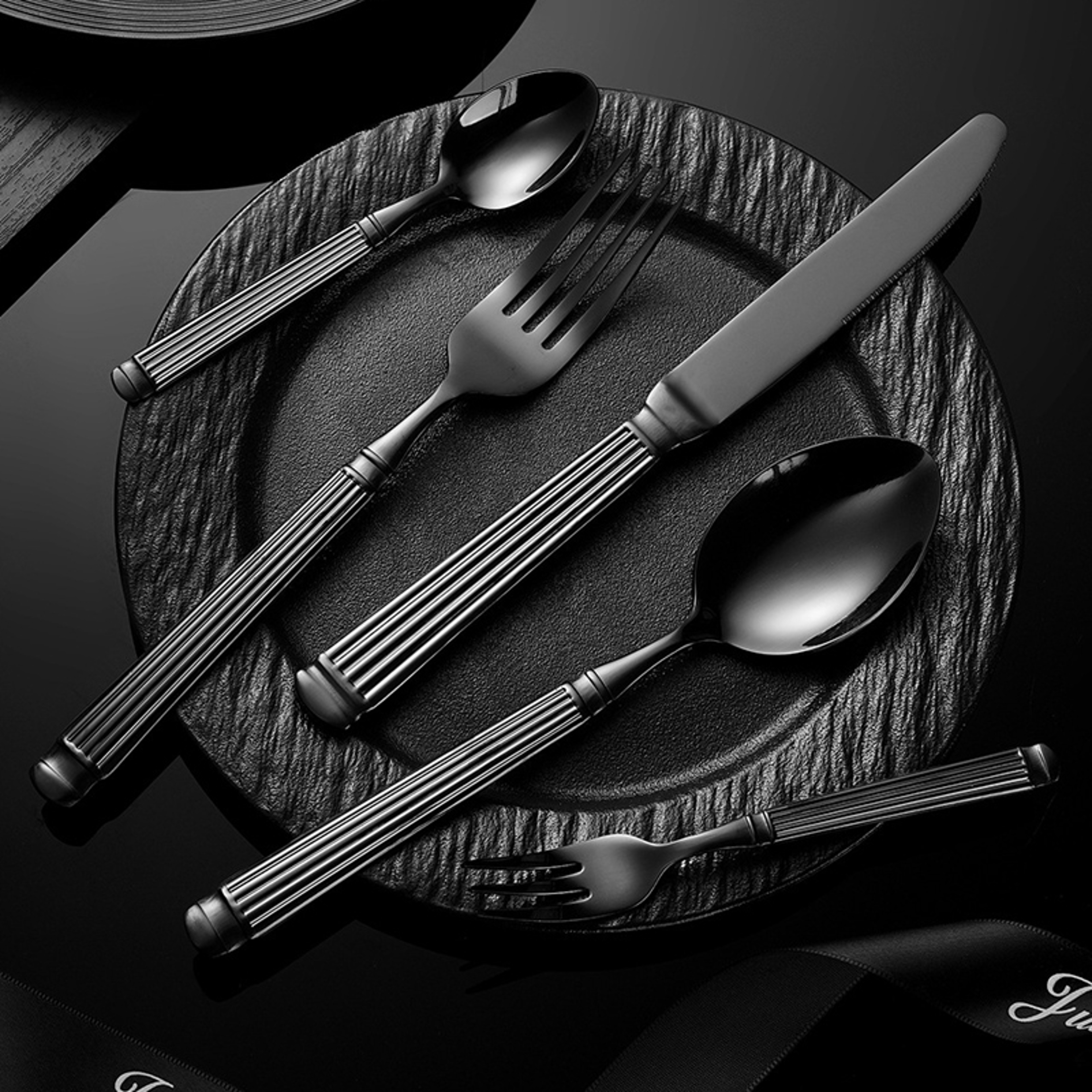 Heavy-Duty Stainless Steel Knife, Fork, Spoon, Western Steak Tableware Set – view 2