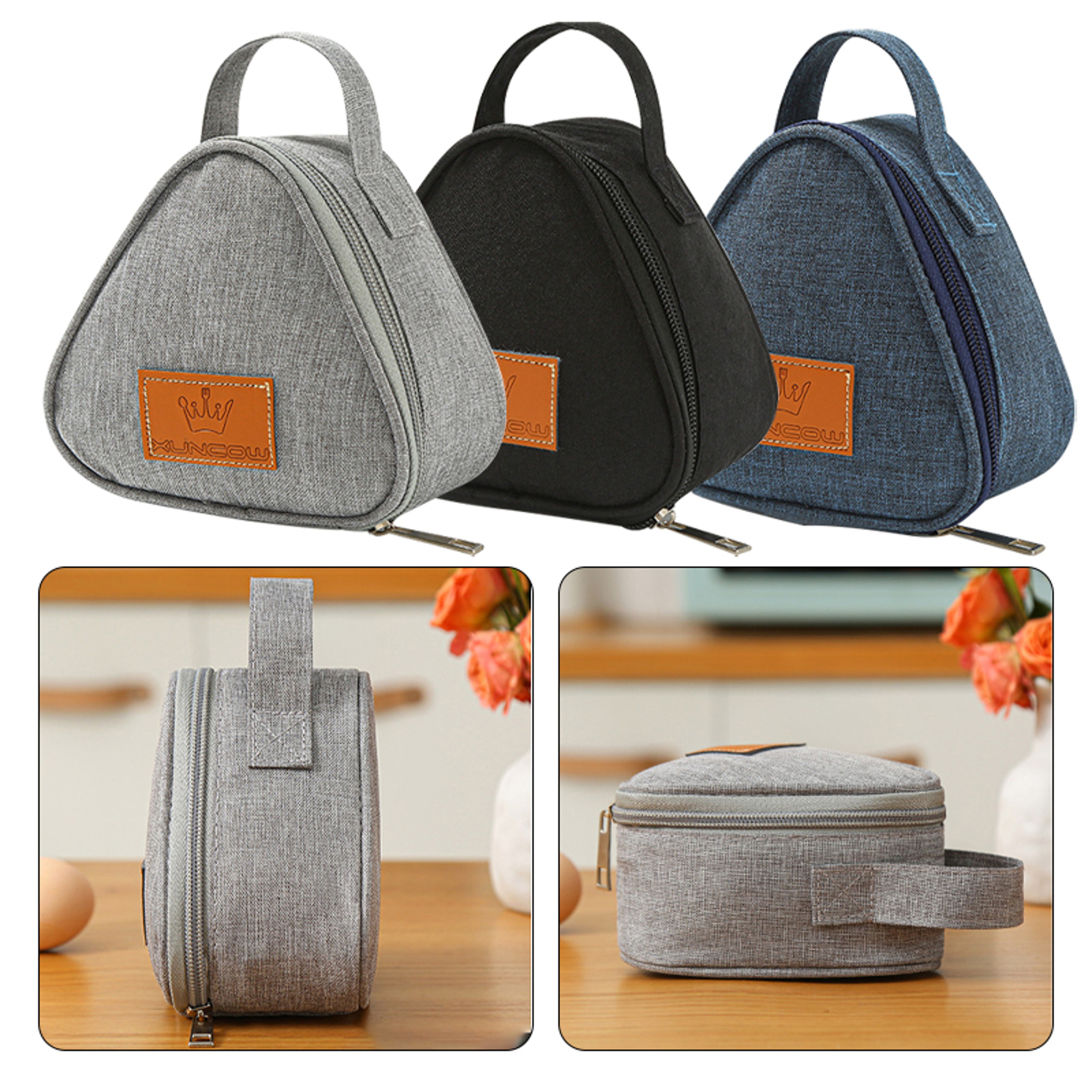 Mini Aluminum Foil Lunch Bag Cute Triangular Insulation Bag For Rice Balls Portable Outdoor Lunch B 0