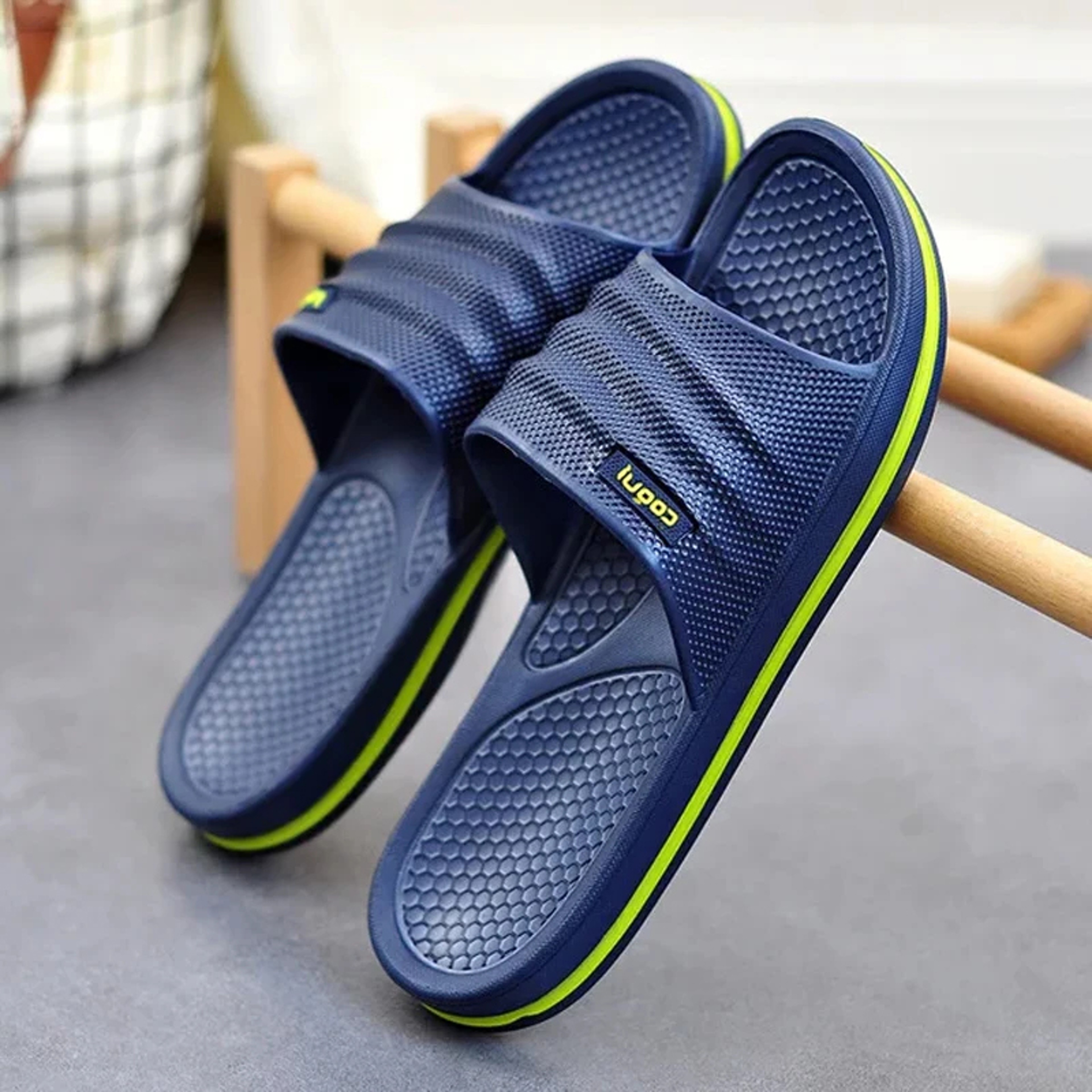 Comfortable Pmoiste Soft EVA Bathroom Slippers for Men, High-Quality Indoor Slip-on Designer Shoes – view 9