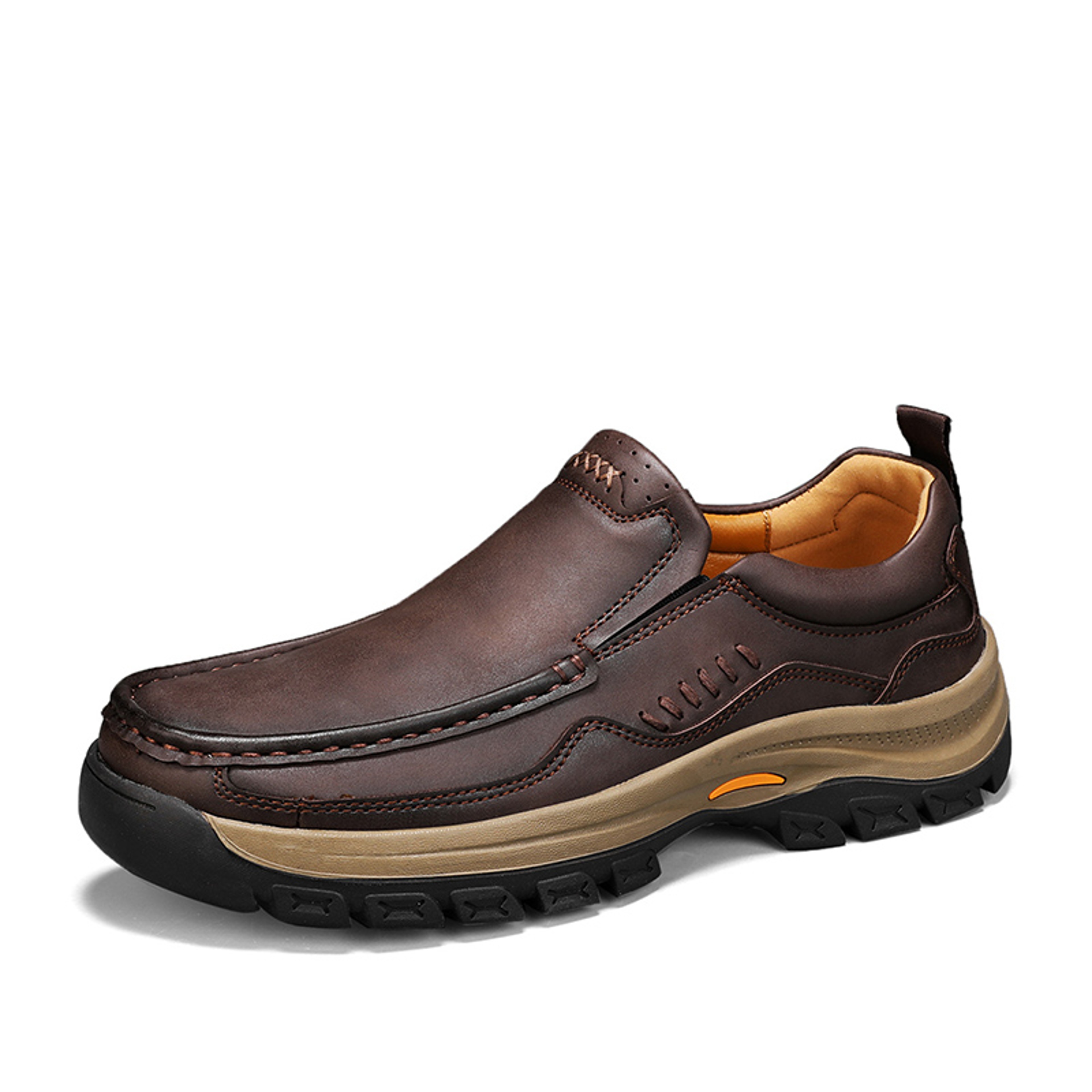 Simple Trendy SlipOn Sneakers Mens HandStitched Fashion Loafers Large Size Office Casual Shoes 6