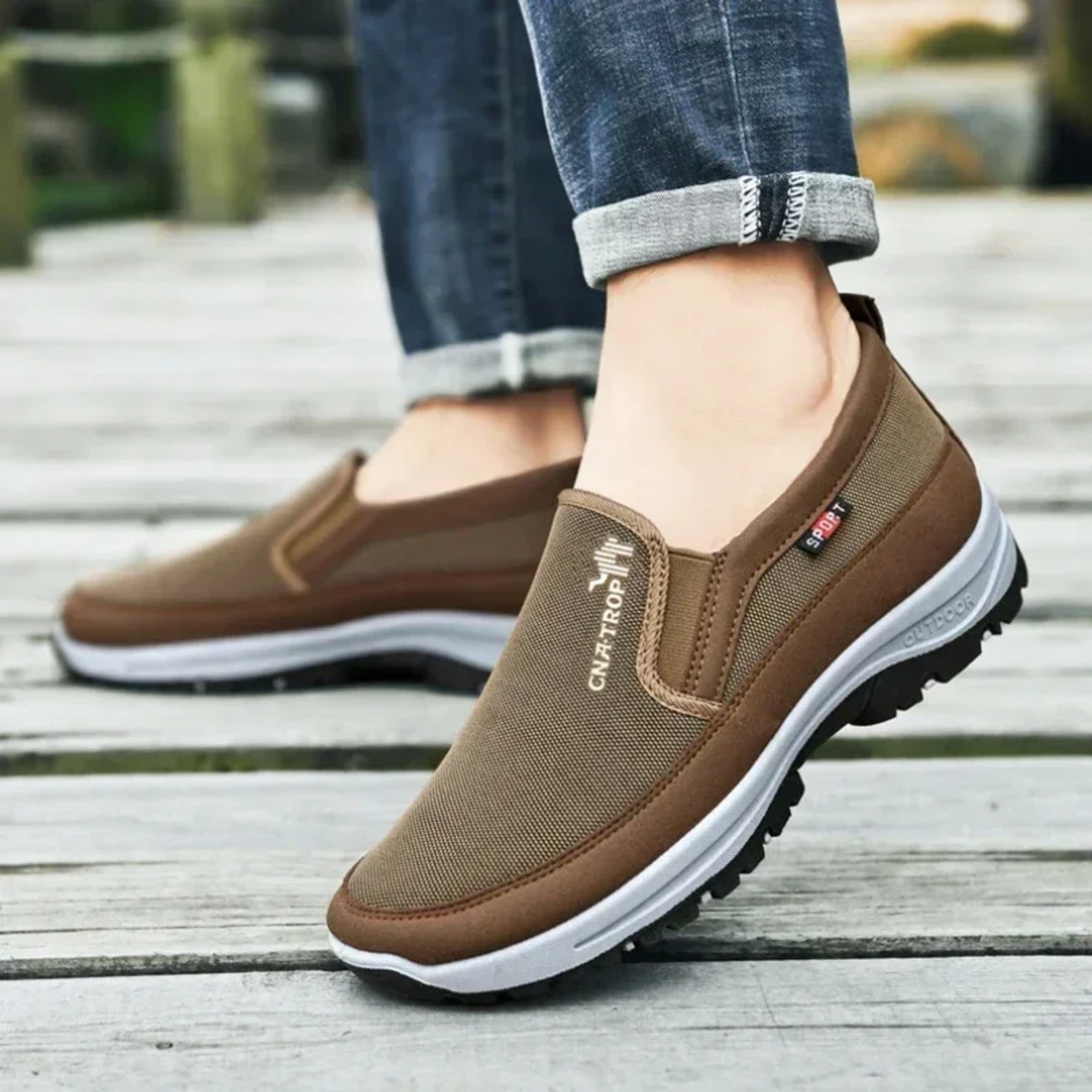 Casual Sneakers Men Shoes NonSlip Slip On Loafers Soft Sole Vulcanized Shoes For Comfortable Water  1