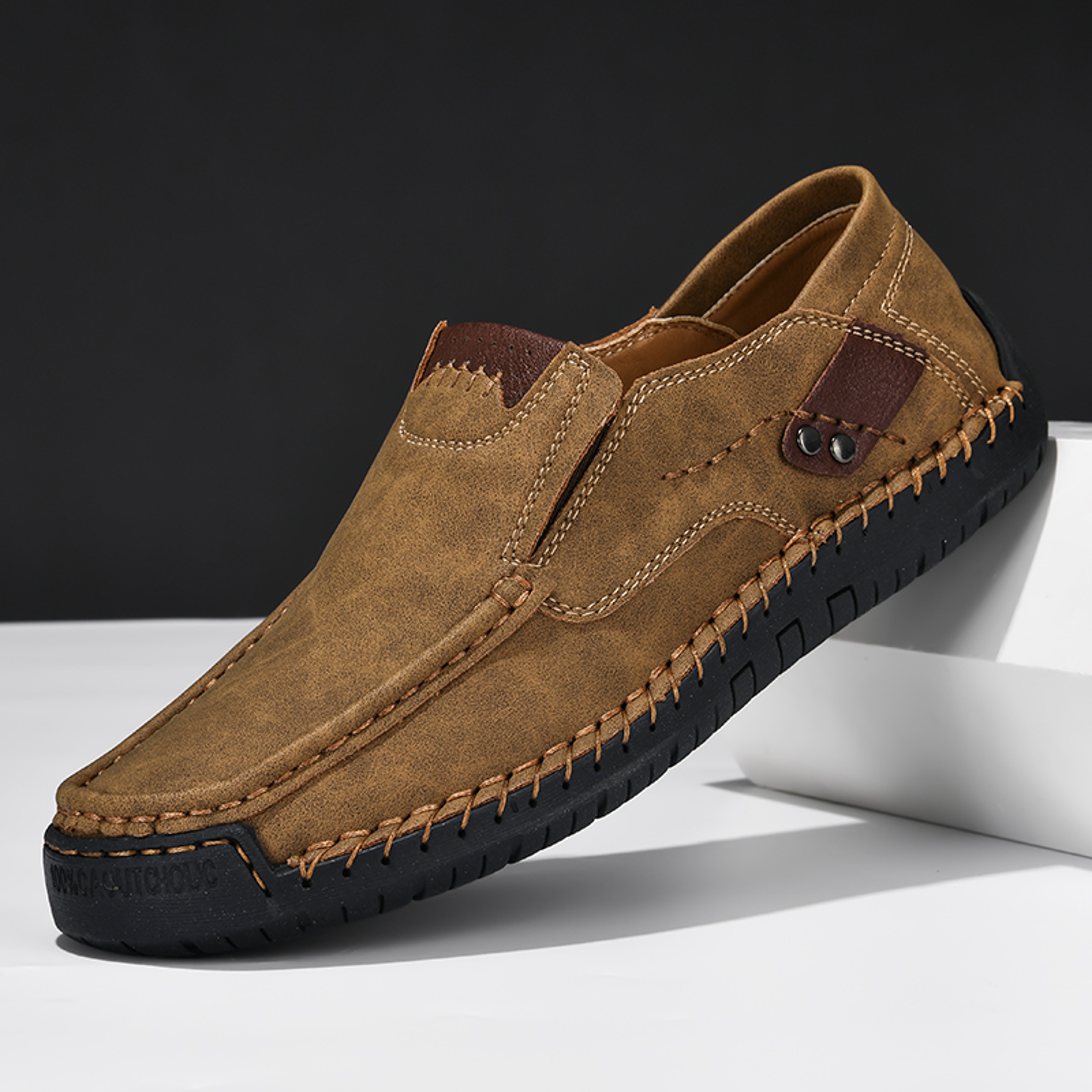 Handmade Design Man Shoes New Soft Loafers Slip On Leather Casual Shoes For Men 5