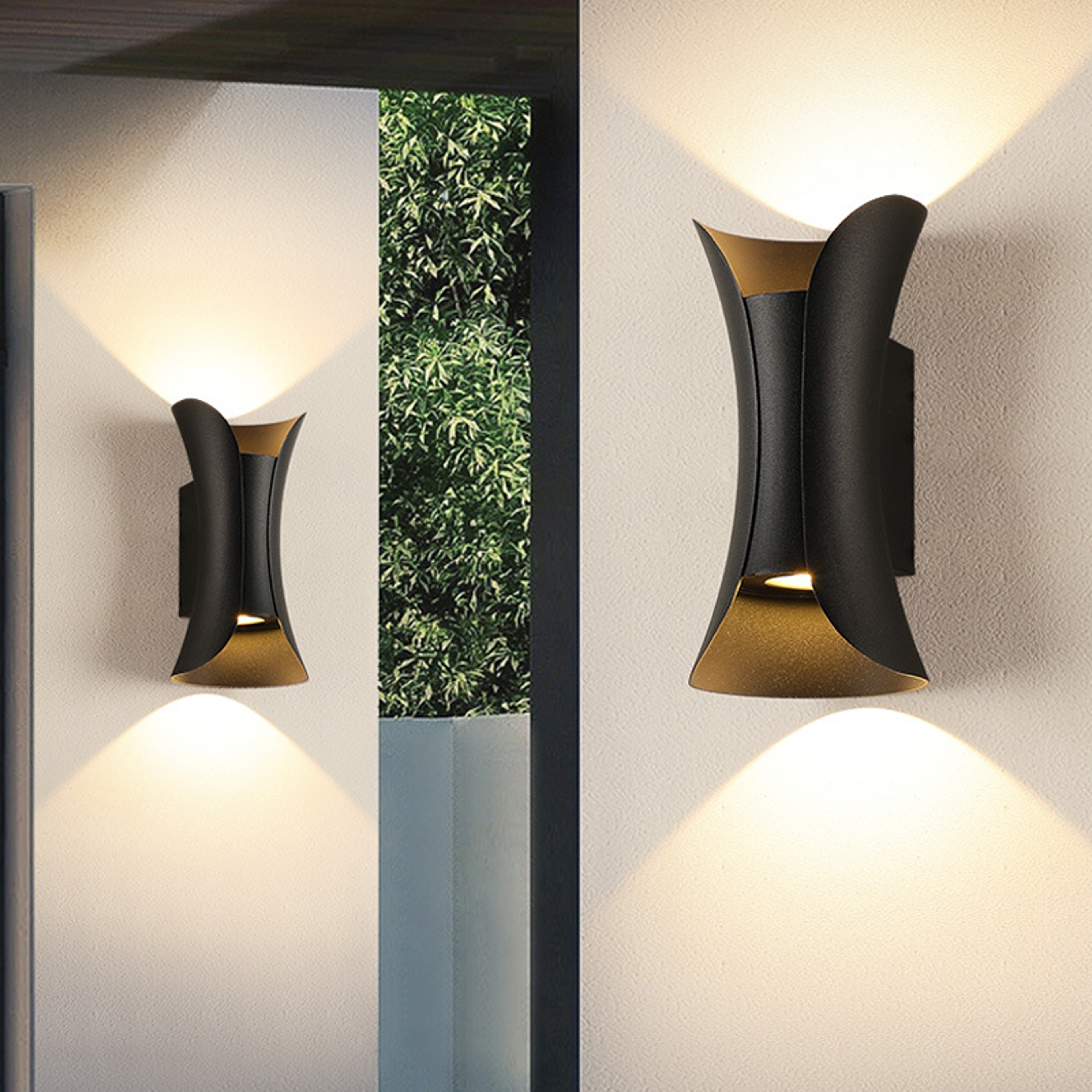 Outdoor Waterproof LED Wall Lamps Aluminum Porch Courtyard Lights IP65 Up And Down Lighting Wall Li 1