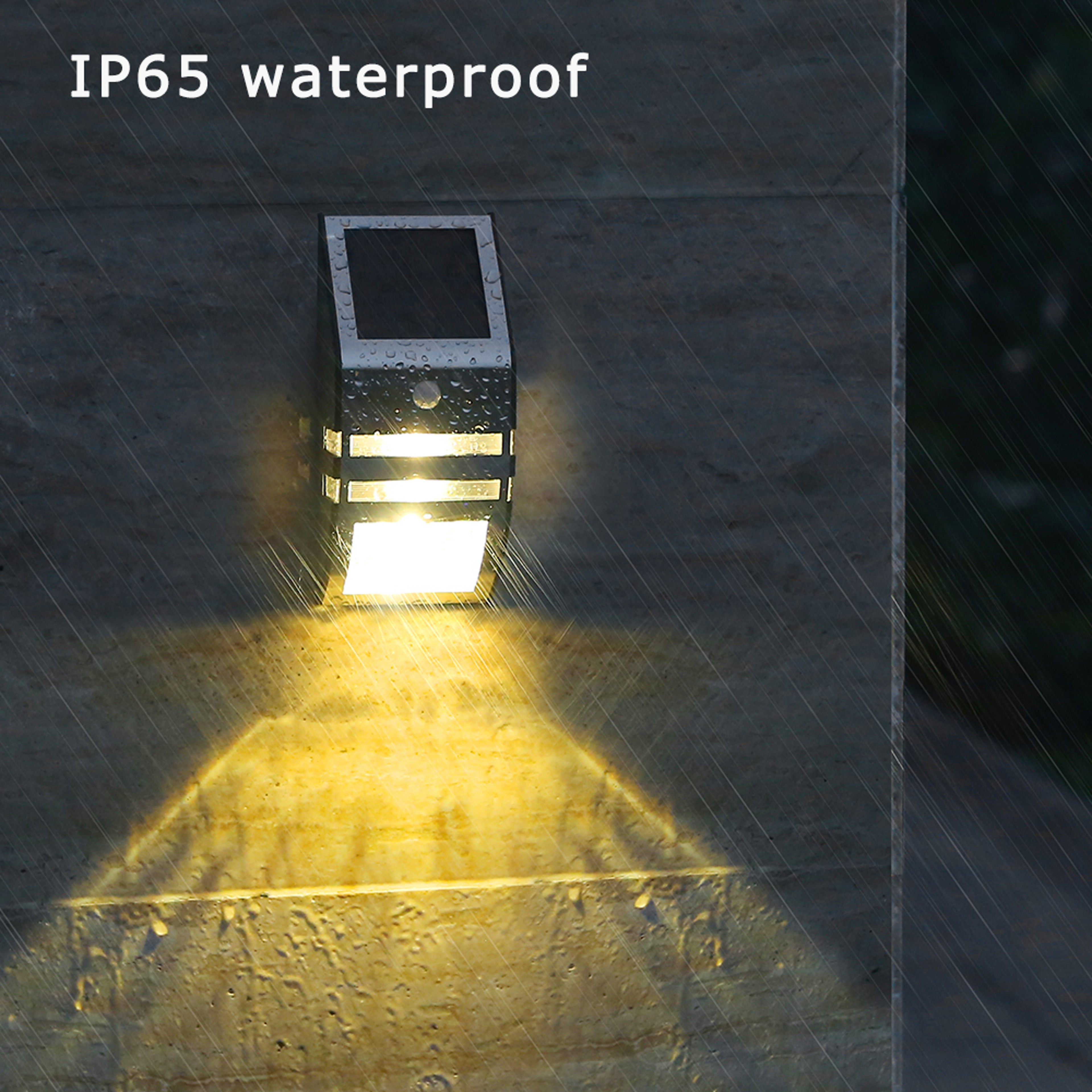 Outdoor LED Wall Lamp with PIR Motion Sensor, Waterproof IP65 Solar Power Lighting for Garden, Fence, and Patio – view 3