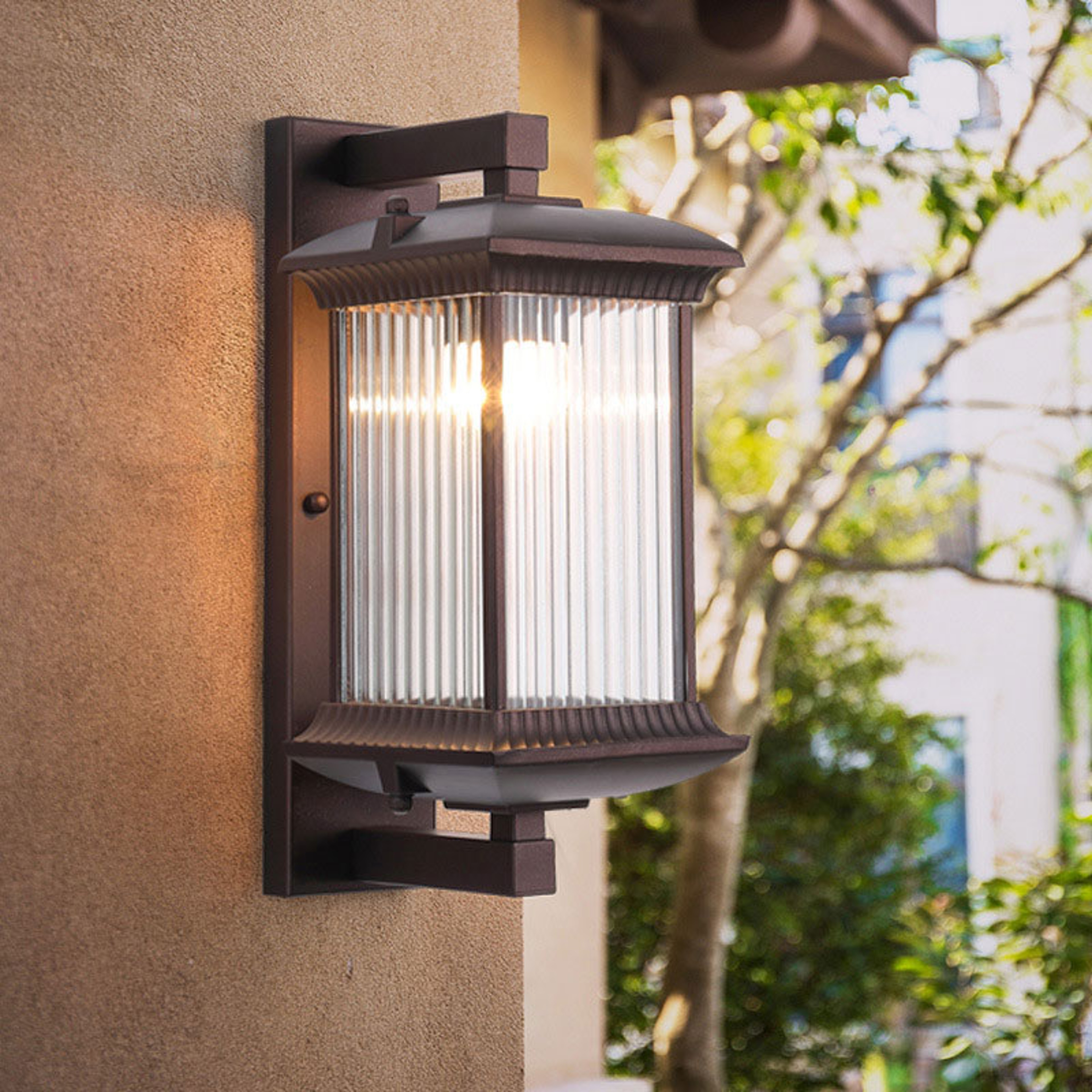 Waterproof Outdoor Wall Lamp Metal Outside Wall Lights For Hotel Villa Porch Garden Gate 4