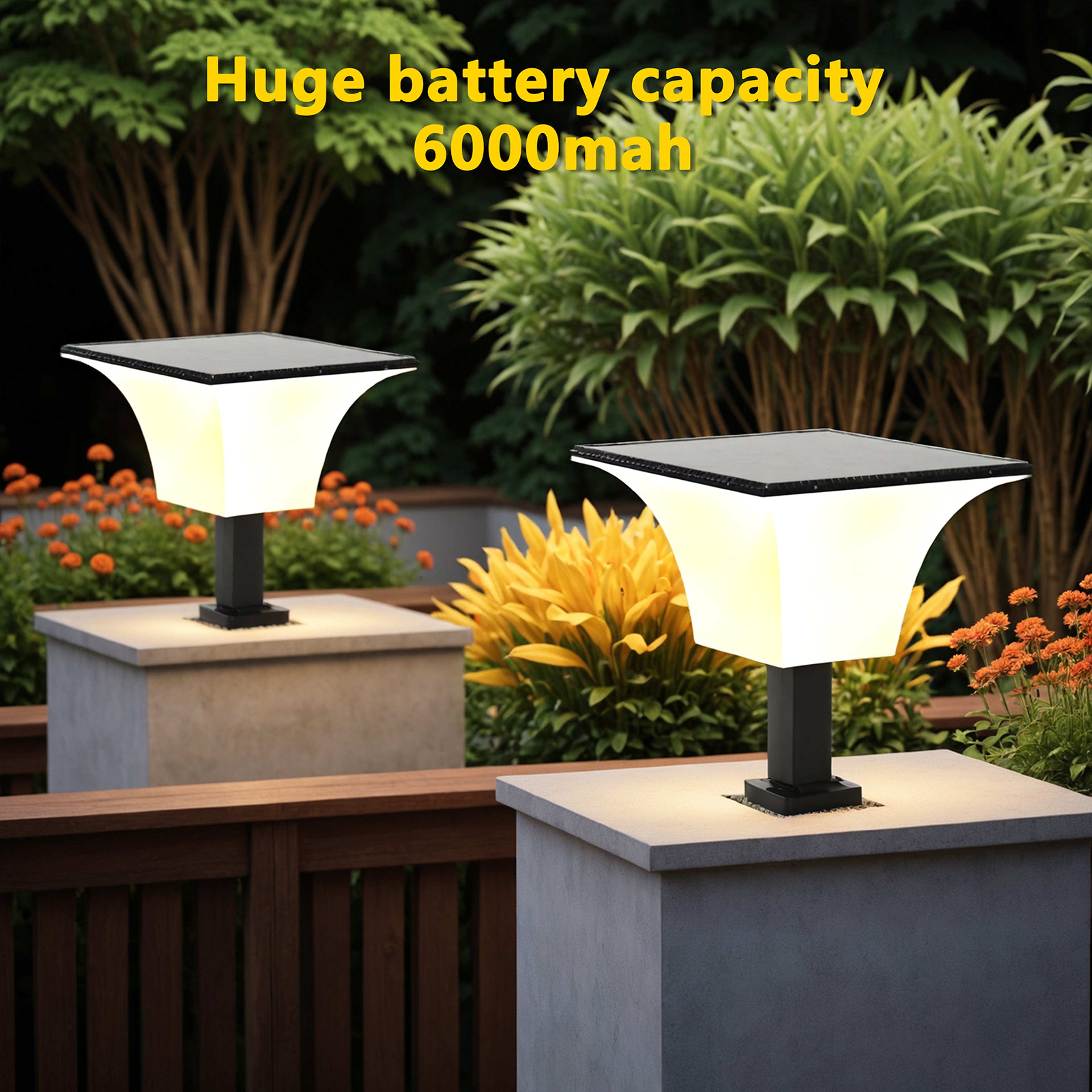Outdoor Waterproof Solar Stigma Light with Radar Sensor, Solar Wall LED Lights for Porch, Garage, Entryway – view 2