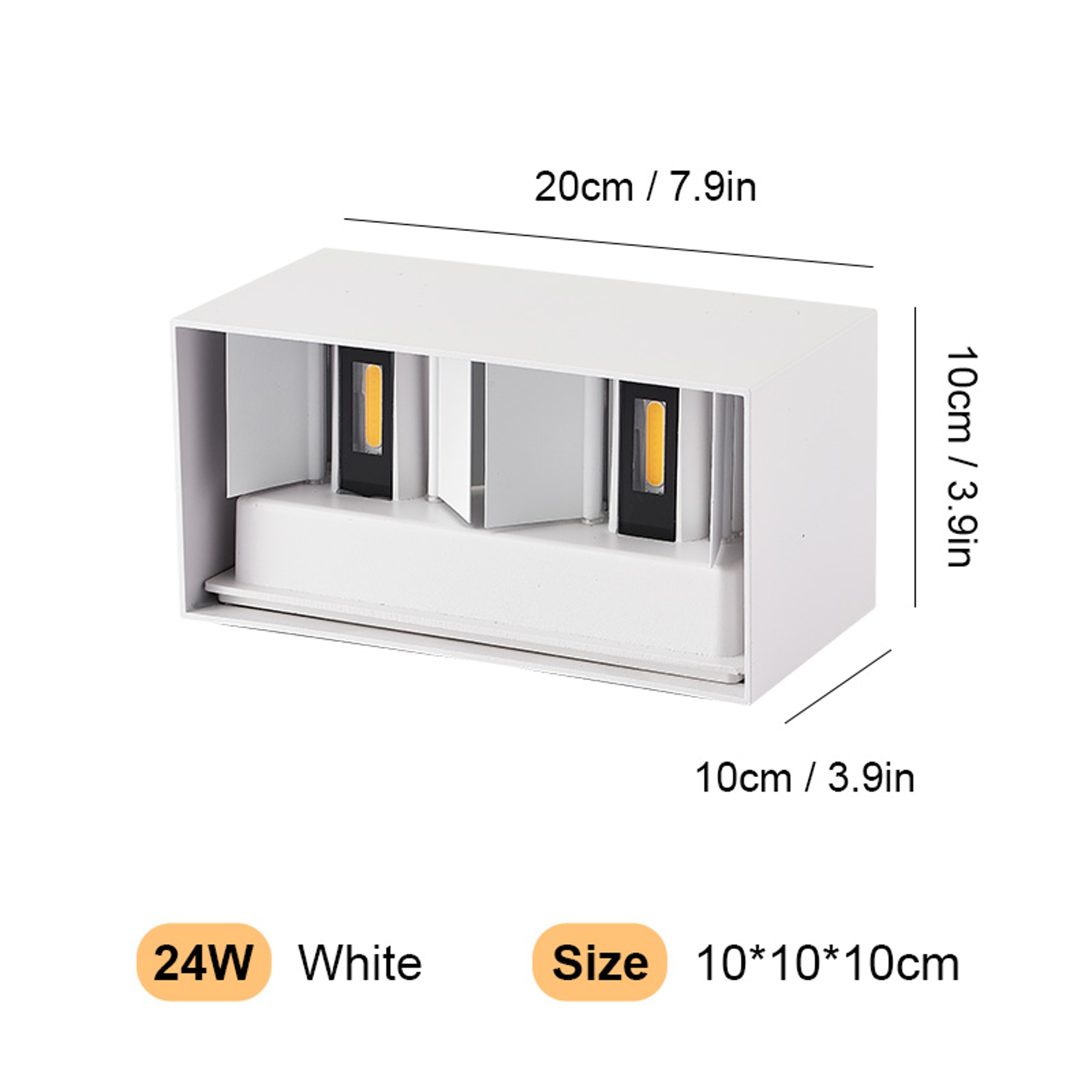 Aluminum LED Wall Lamp Outdoor Porch Garden Lights Waterproof Interior Wall Light 8