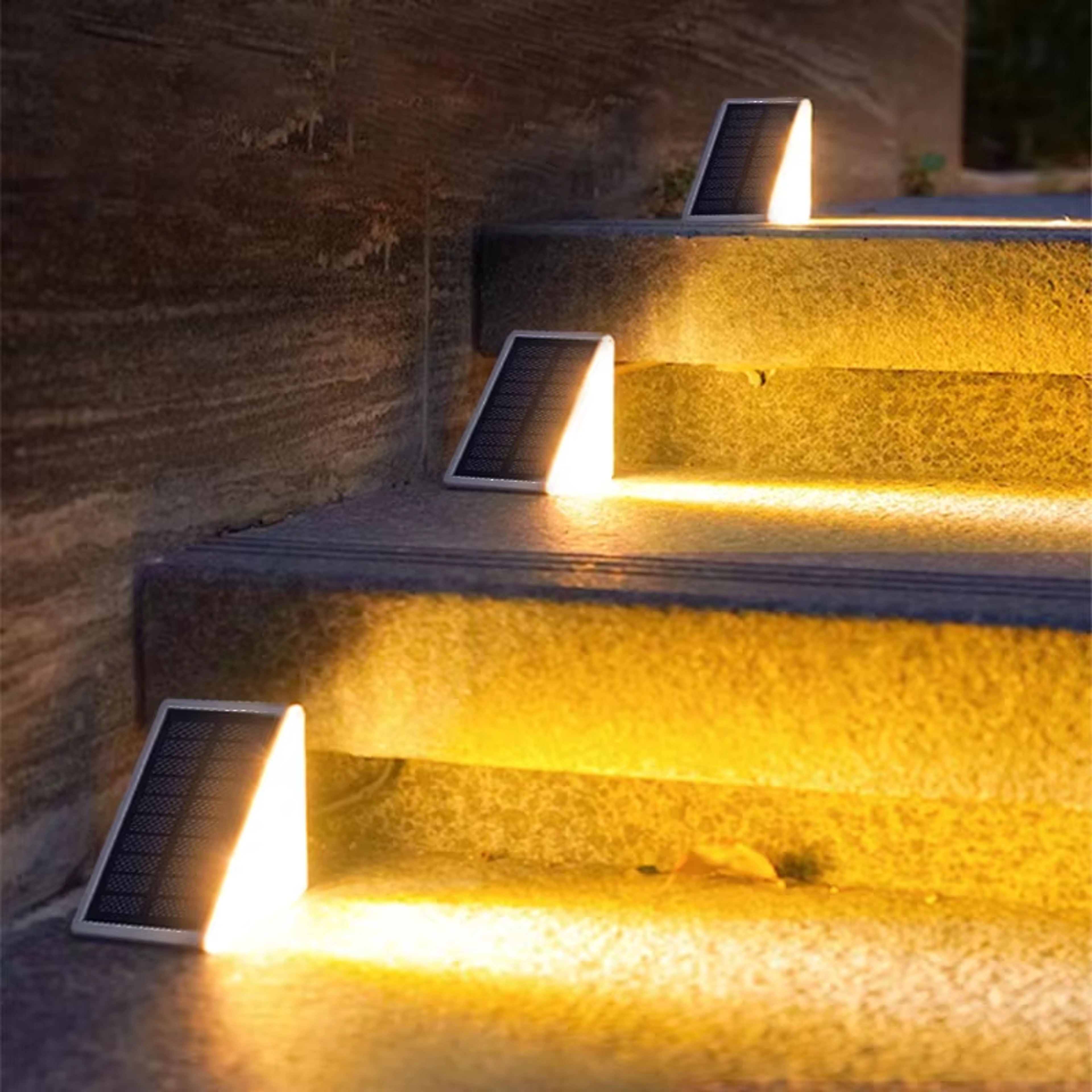 High Brightness Atmosphere Decoration Waterproof LED Step Lights AntiTheft Solar Lights 2