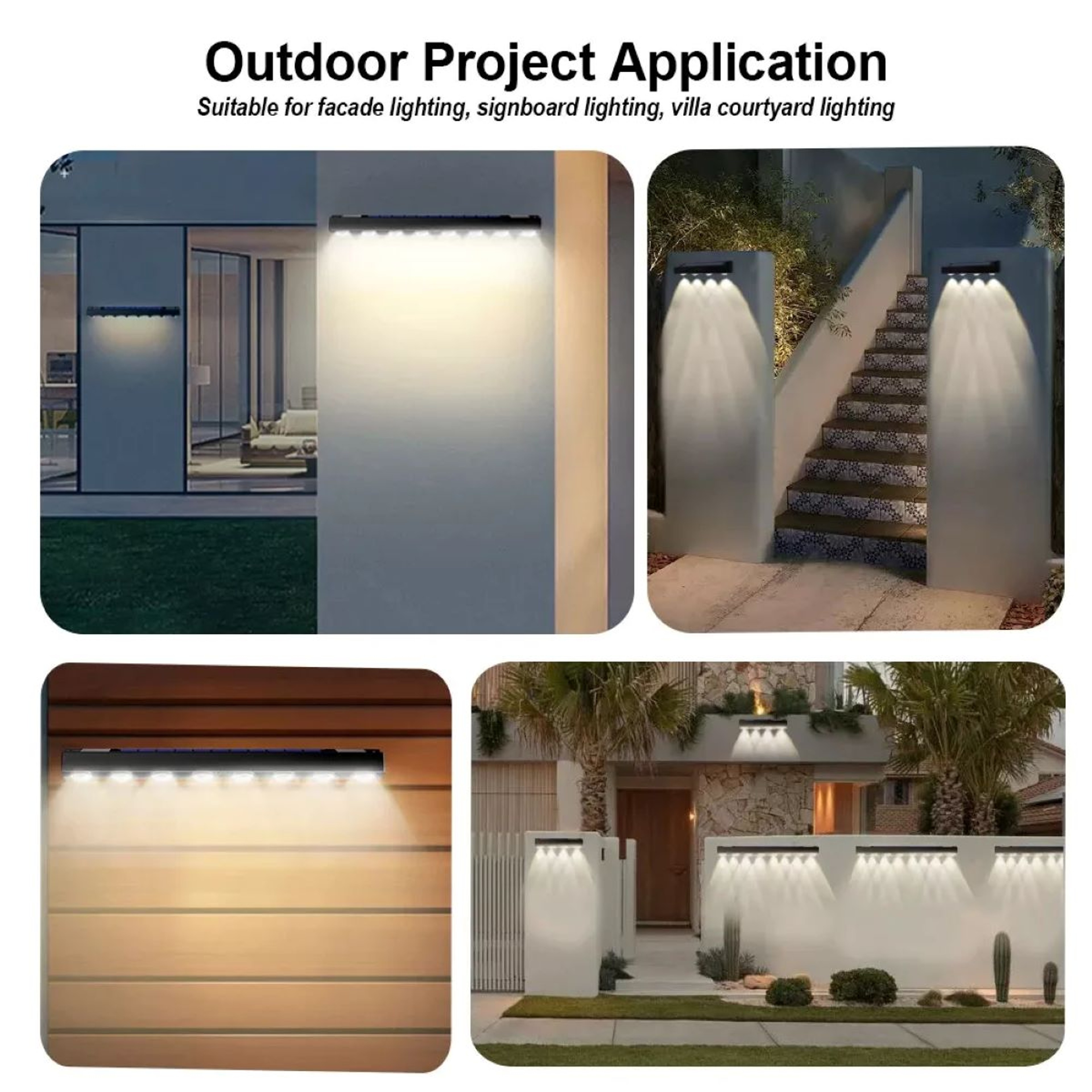 Waterproof Solar Fence Light For Garden Path Terrace Wall Light 5