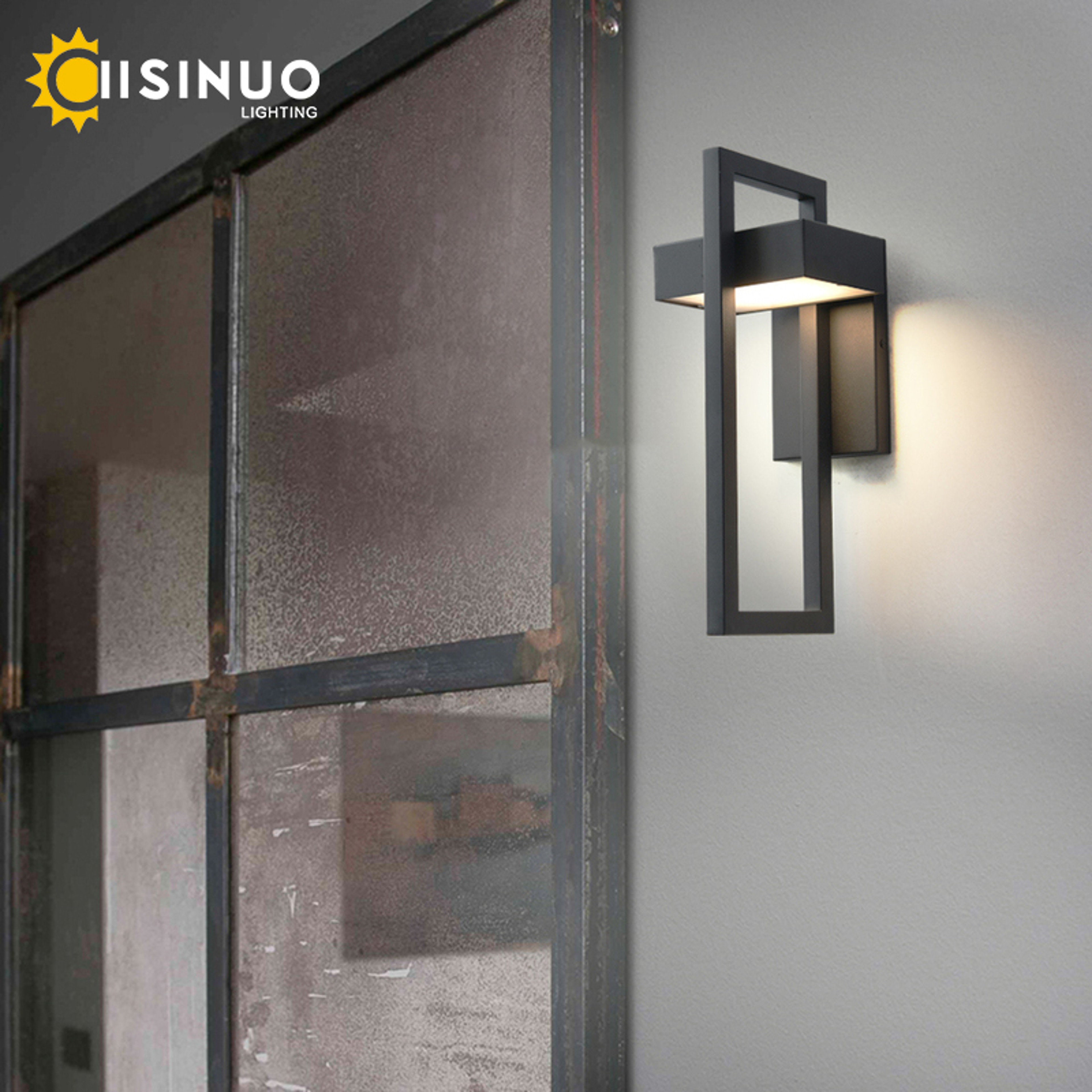 Retro Vintage Waterproof Outdoor LED Wall Light Black Sconce For Garden Porch Street 4