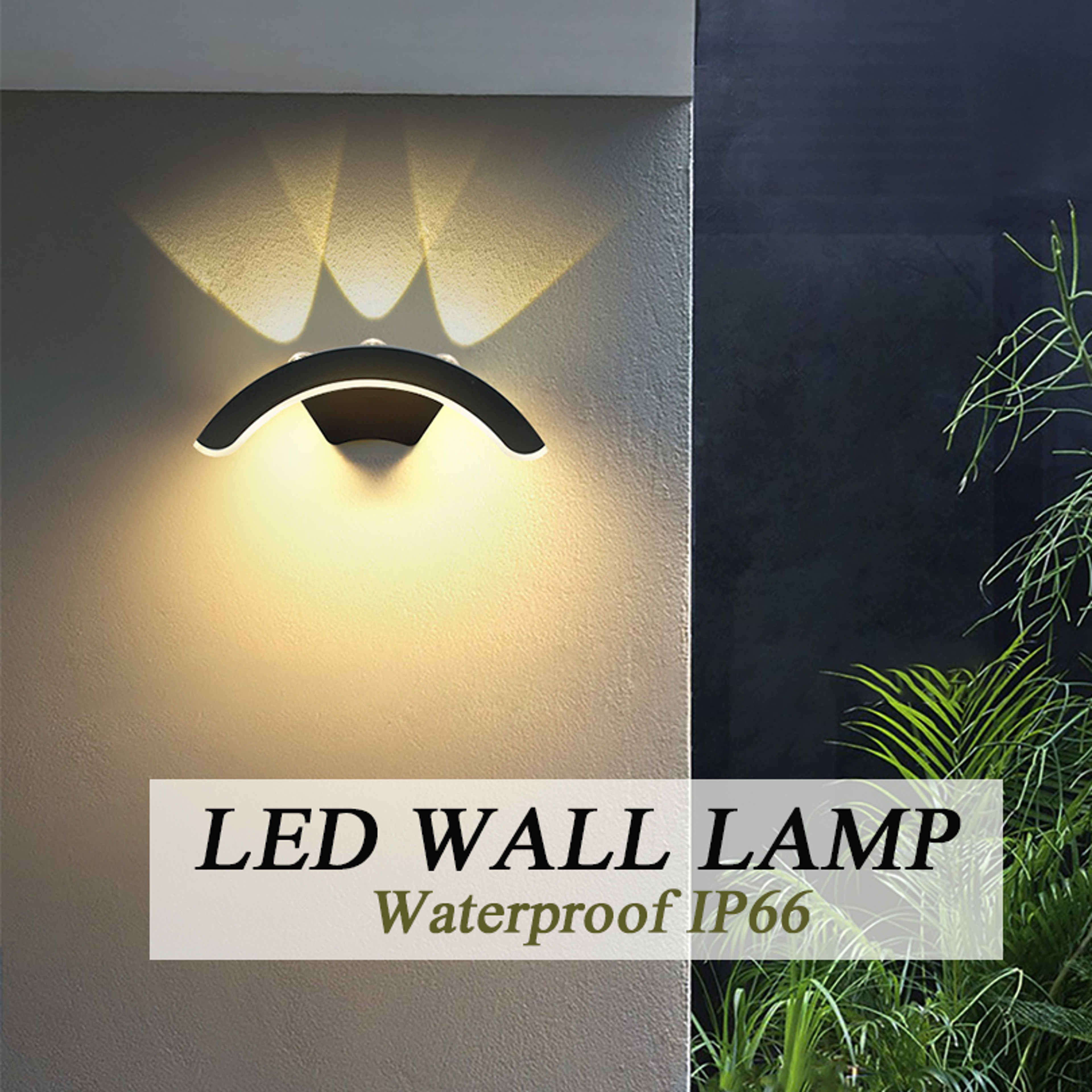 Outdoor Waterproof LED Wall Lamp Garden Sconce Lighting For Balcony Decorative Wall Light 1