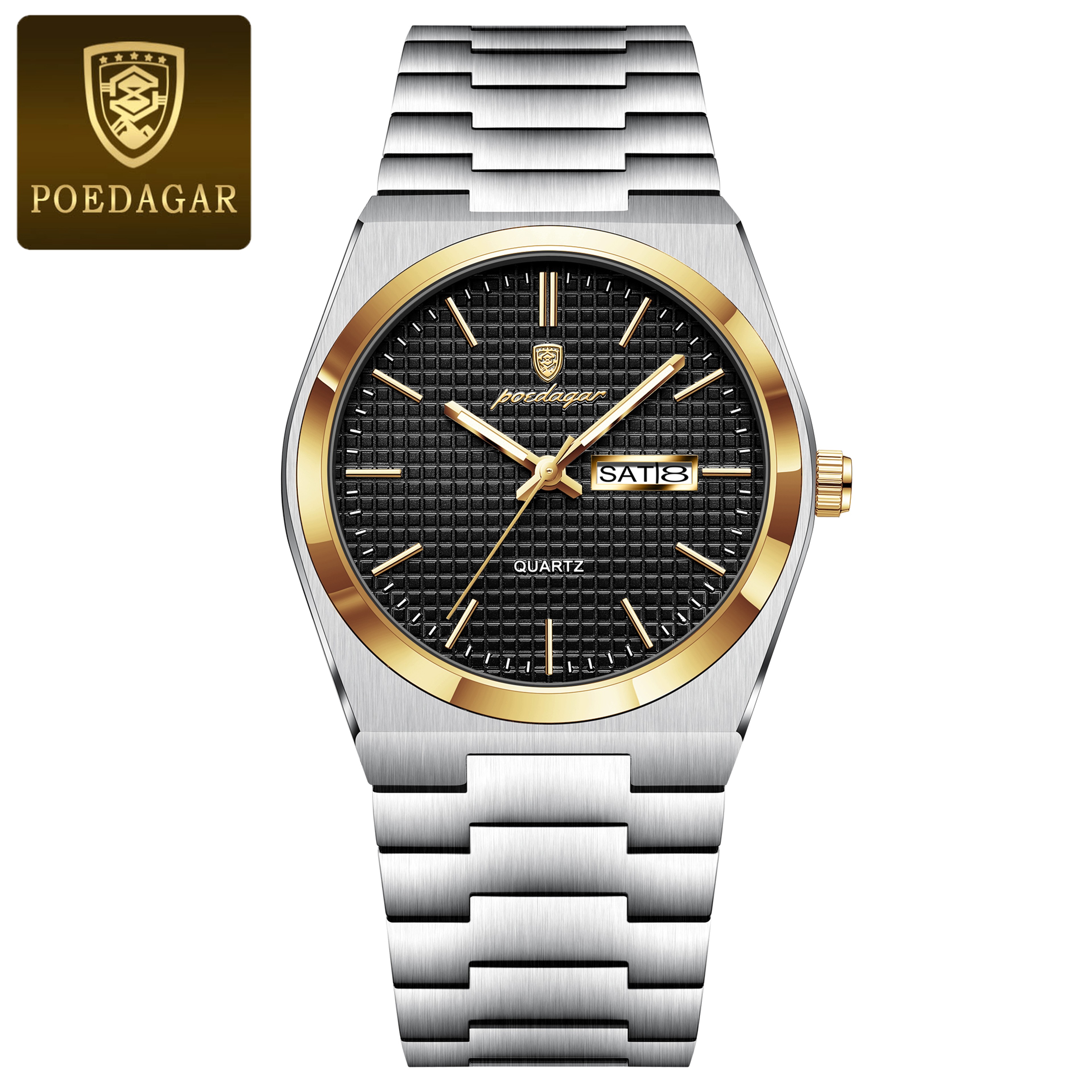 Original Luminous Men's Quartz Watch, Waterproof Stainless Steel, Fashionable Design – view 11