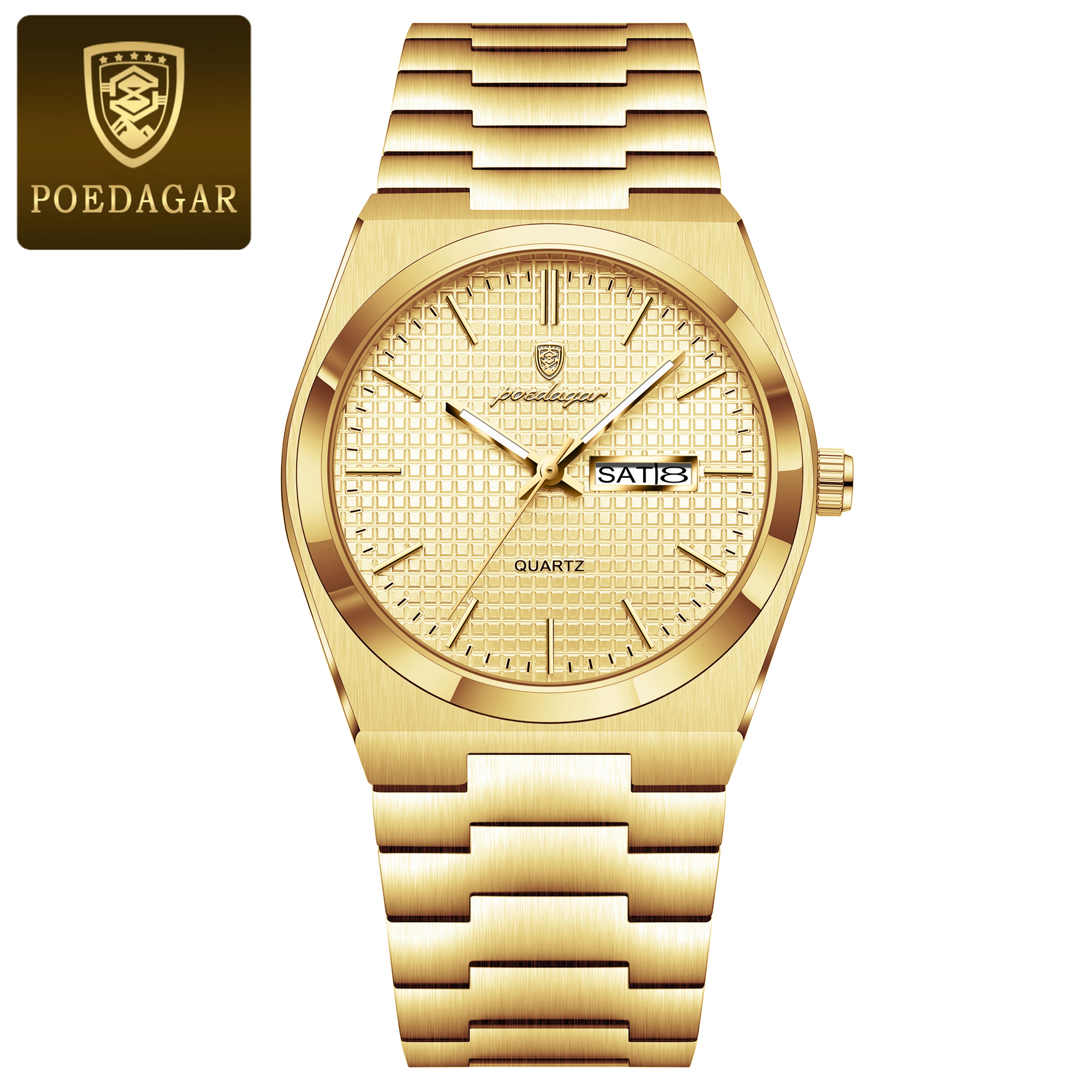 Original Luminous Men's Quartz Watch, Waterproof Stainless Steel, Fashionable Design – view 15