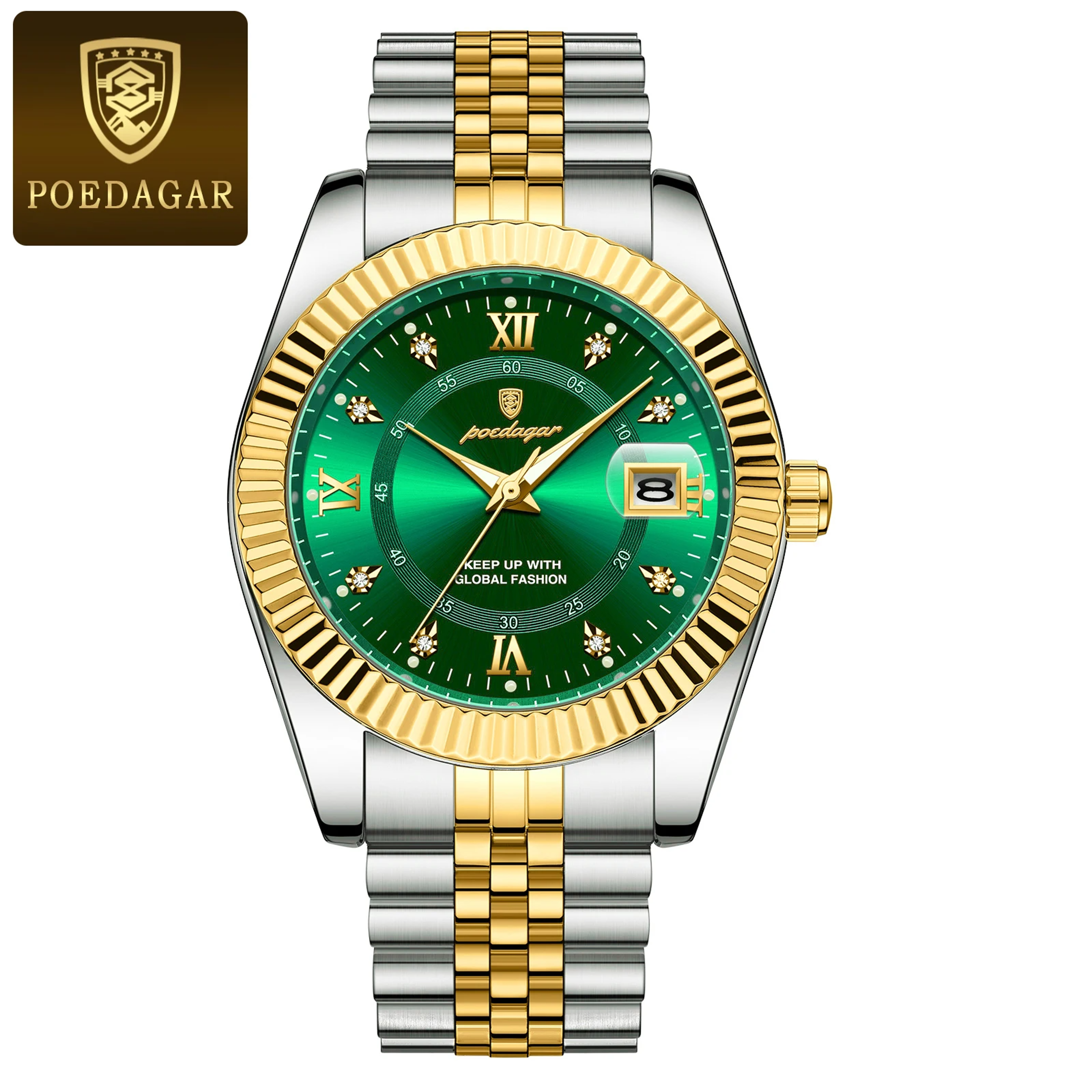 Waterproof Luxury Mens Quartz Watch Military Date Wristwatch Stainless Steel Fashion Watch 14