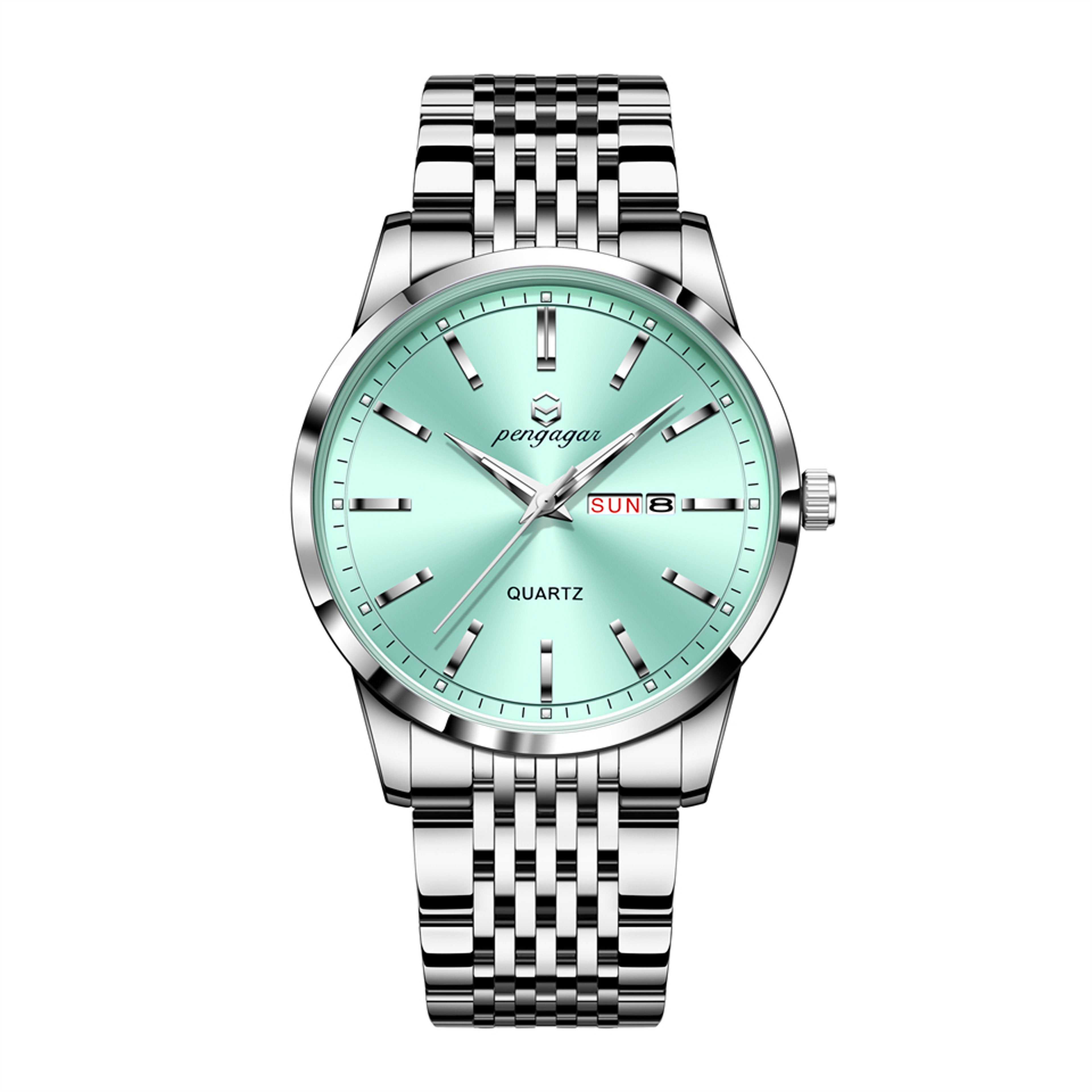 Stainless Steel Men Watch Luxury Waterproof Luminous, Date Week Casual Quartz Men Watches – view 10