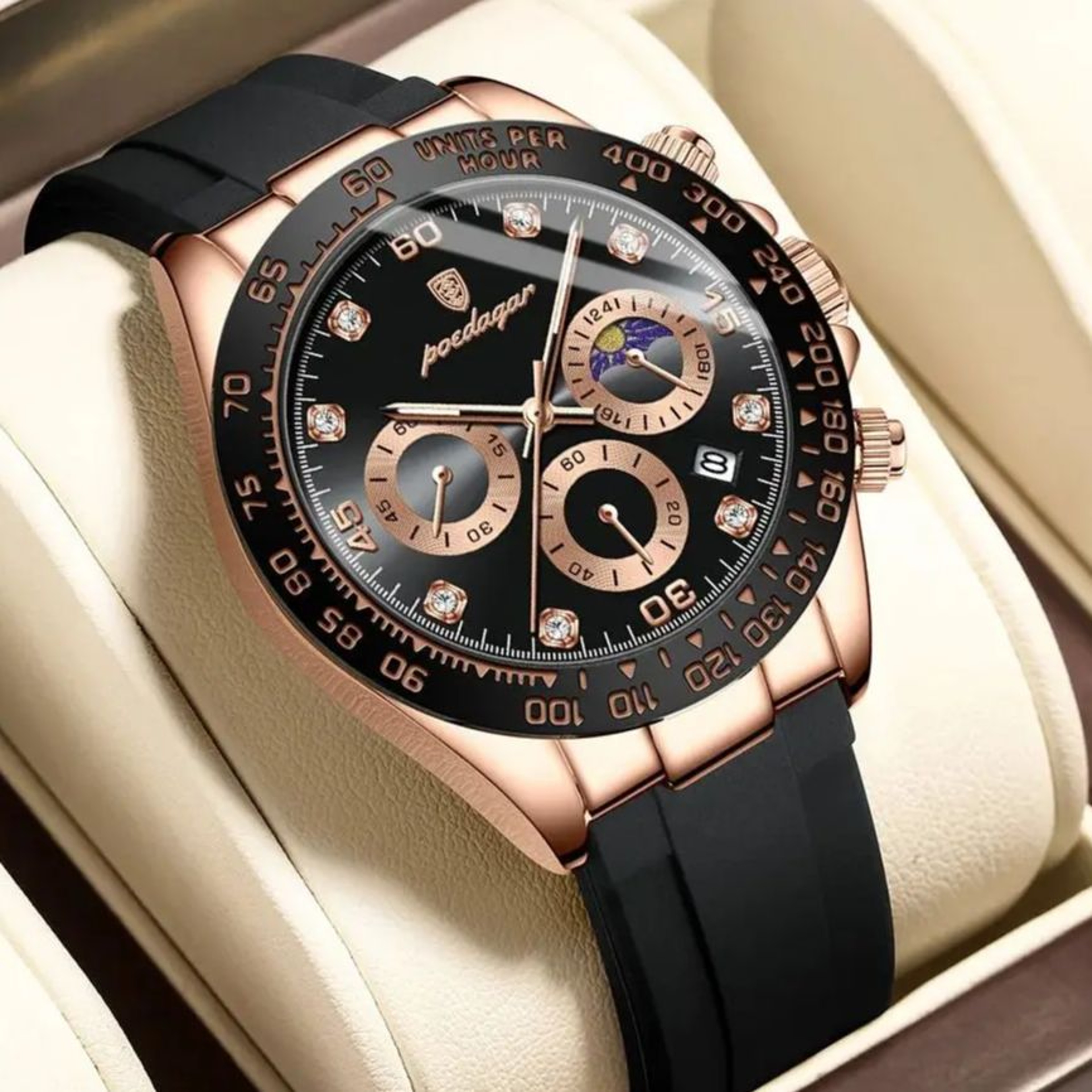 Luxury Chronograph Men Wristwatch, High Quality Quartz Man Watch, Waterproof Luminous Military Men Watches – view 2