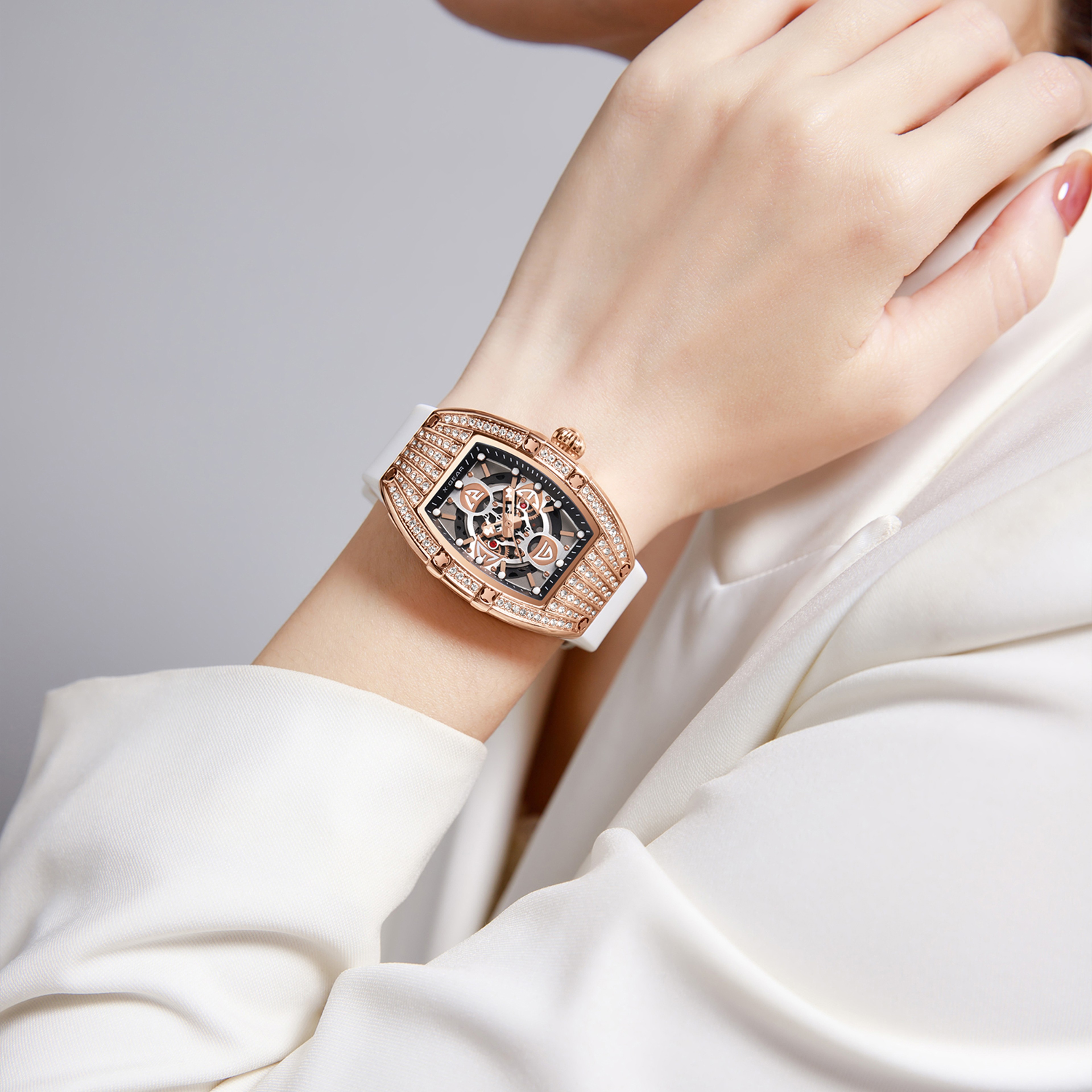 Elegant Women Luxury Diamond Watch, Versatile Quartz Watch Gift – view 5