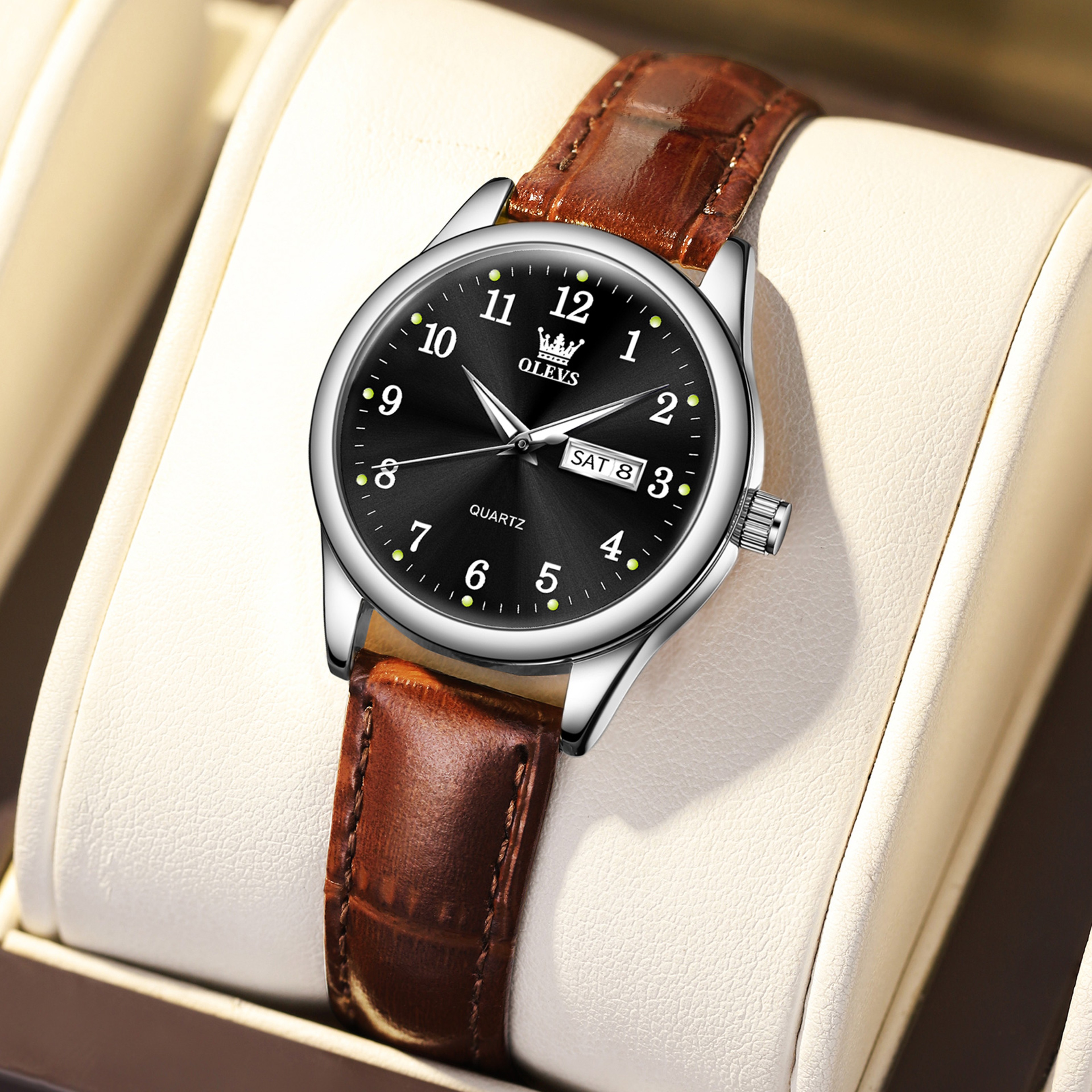 Elegant Luxury Quartz Watch For Women Waterproof Stainless Steel Womens Watches Gifts Simple Fashio 4