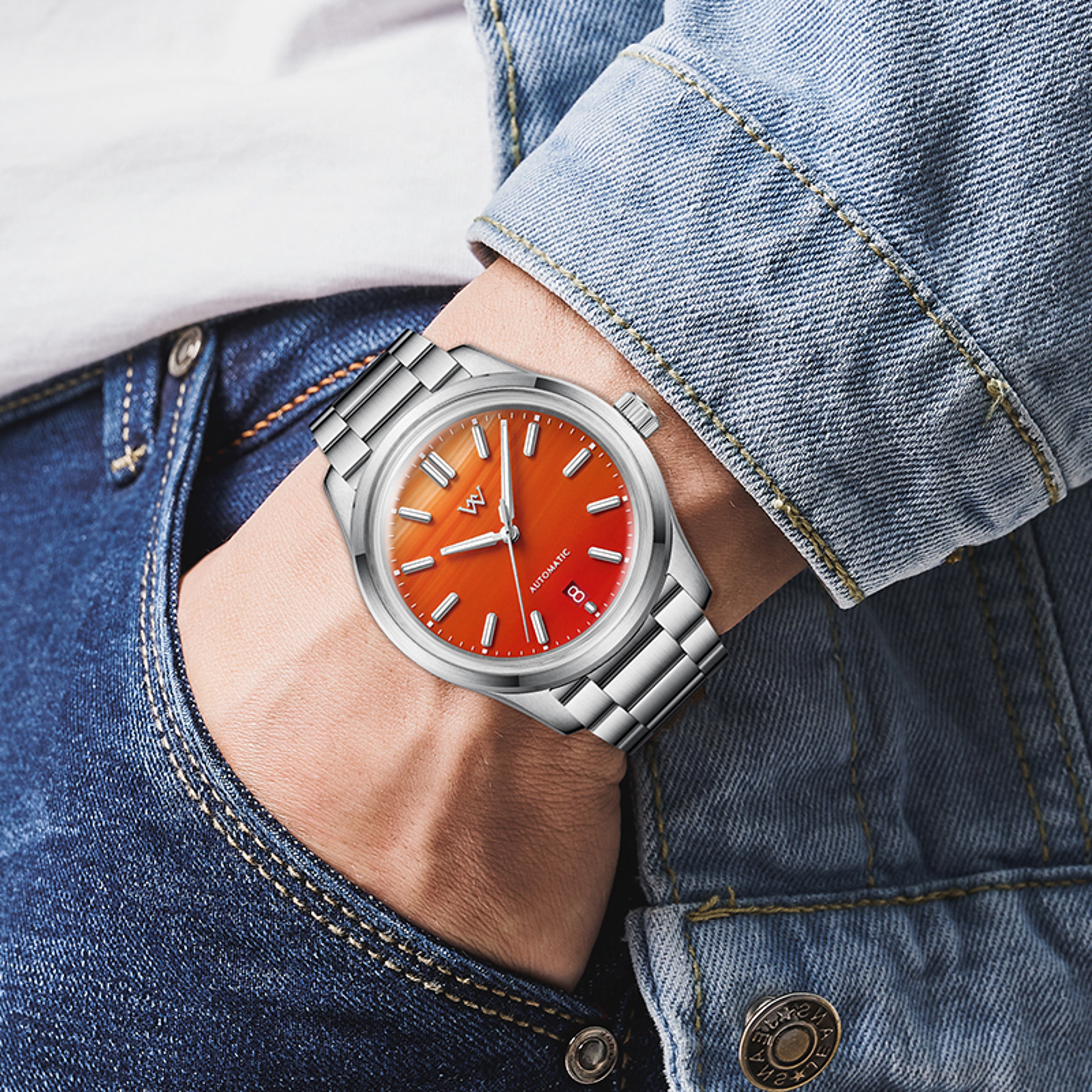 Gemstone Series Water Resistant Watch Automatic Mechanical Watch AR Coated Sapphire Welly Merck Man 1