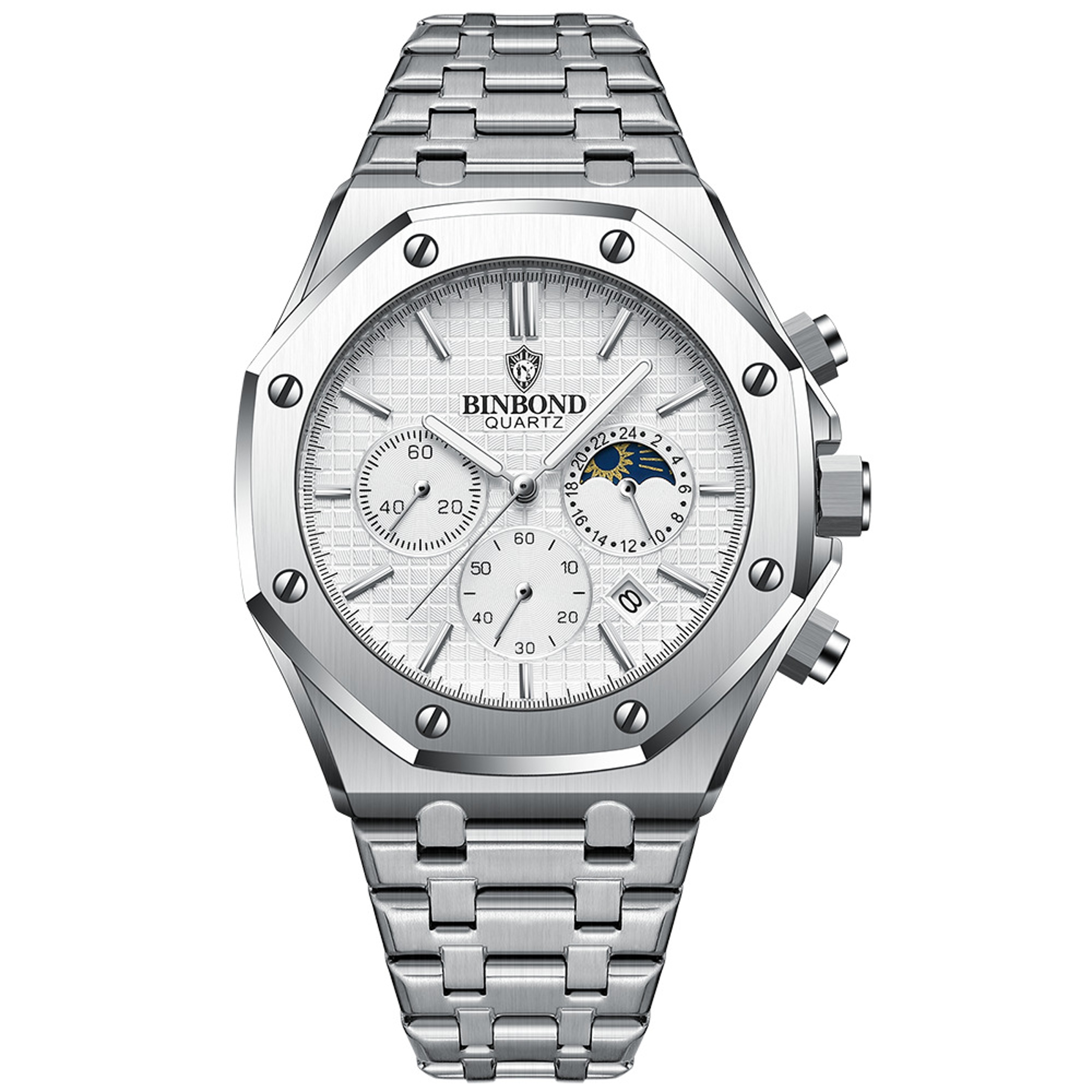 Luxury High Man Quartz Wristwatch Quality Men Watch Waterproof Luminous Stainless Steel Mens Casual 7