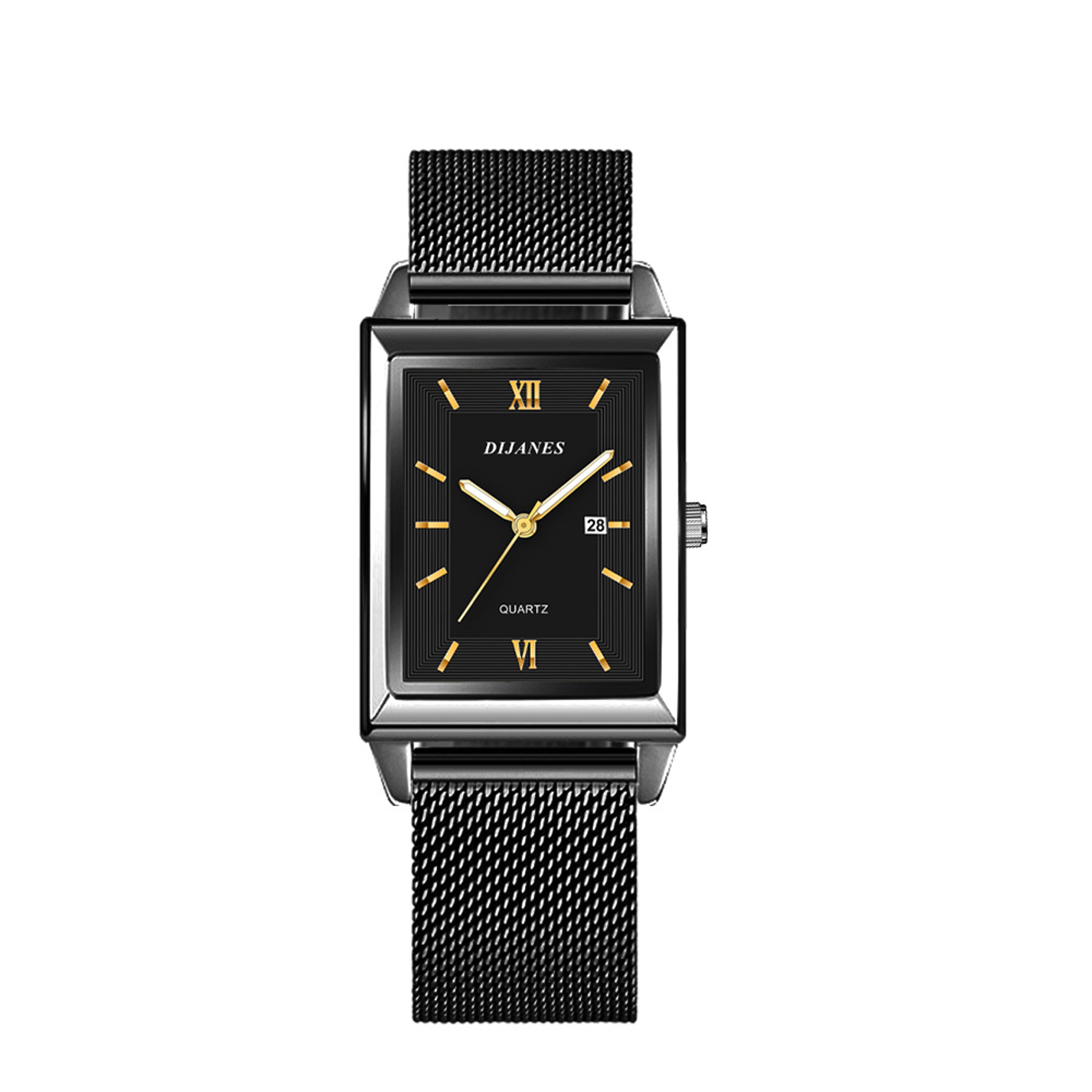 Stainless Steel Quartz Wristwatch For Women New Luxury Fashion Gold Watch Ladies Calendar Timepiece 5