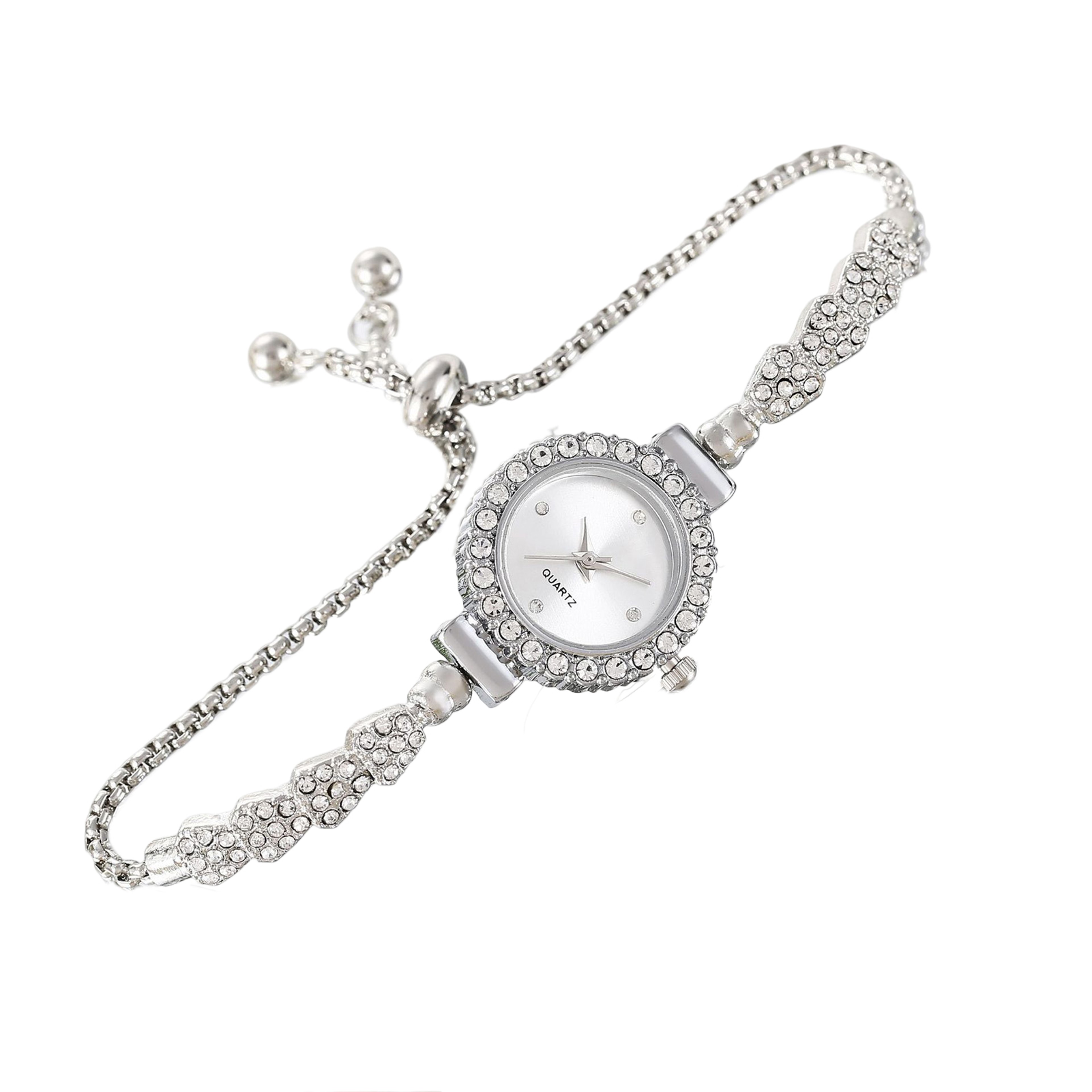 HighEnd Womens Diamond Watches Bracelet Easy Read Dial Shiny Design Wonderful Gift Watches For Wome 7
