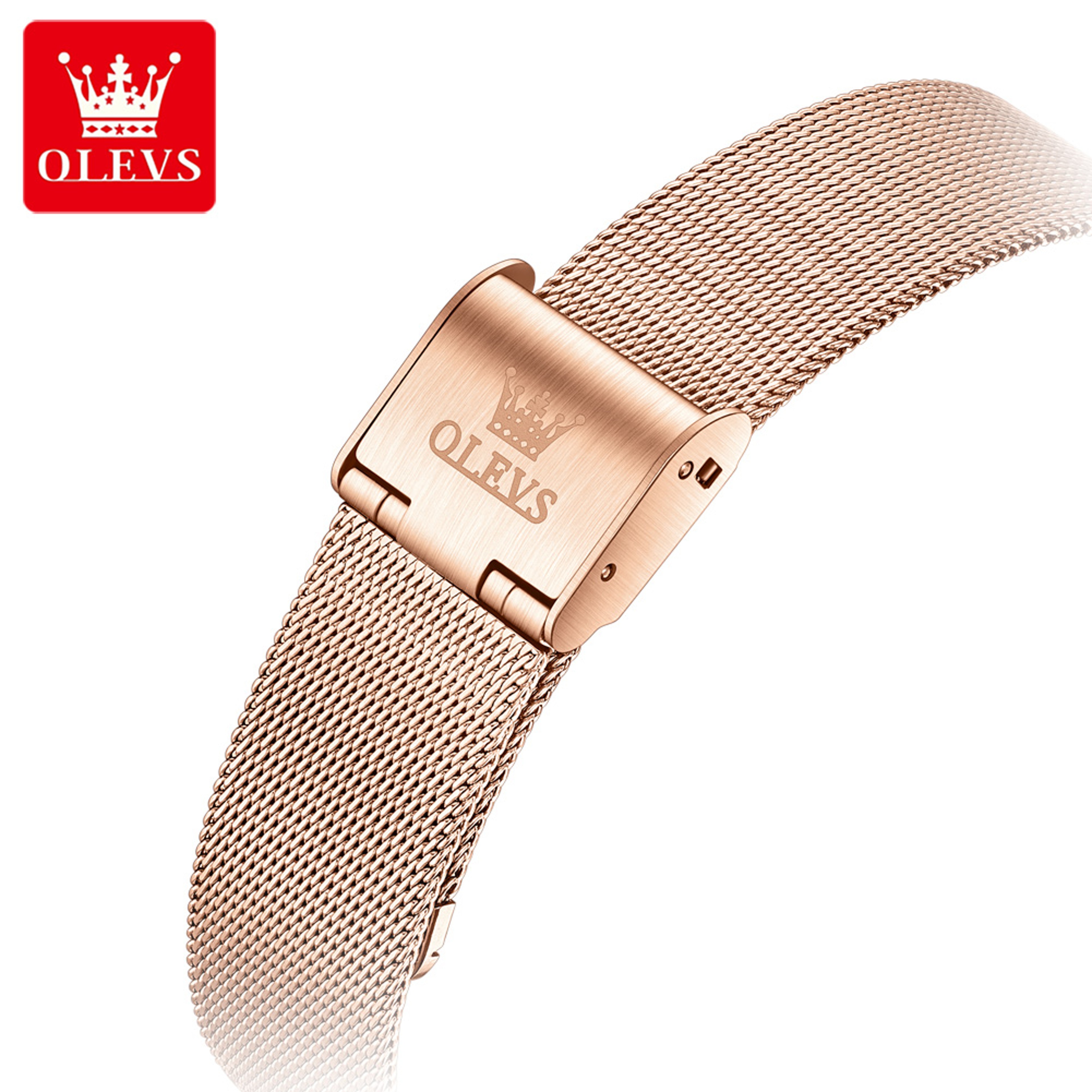 Elegant Rose Gold Digital Waterproof Watch Simple Bracelet Womens Watch Luxury Brand Quartz Watch 3