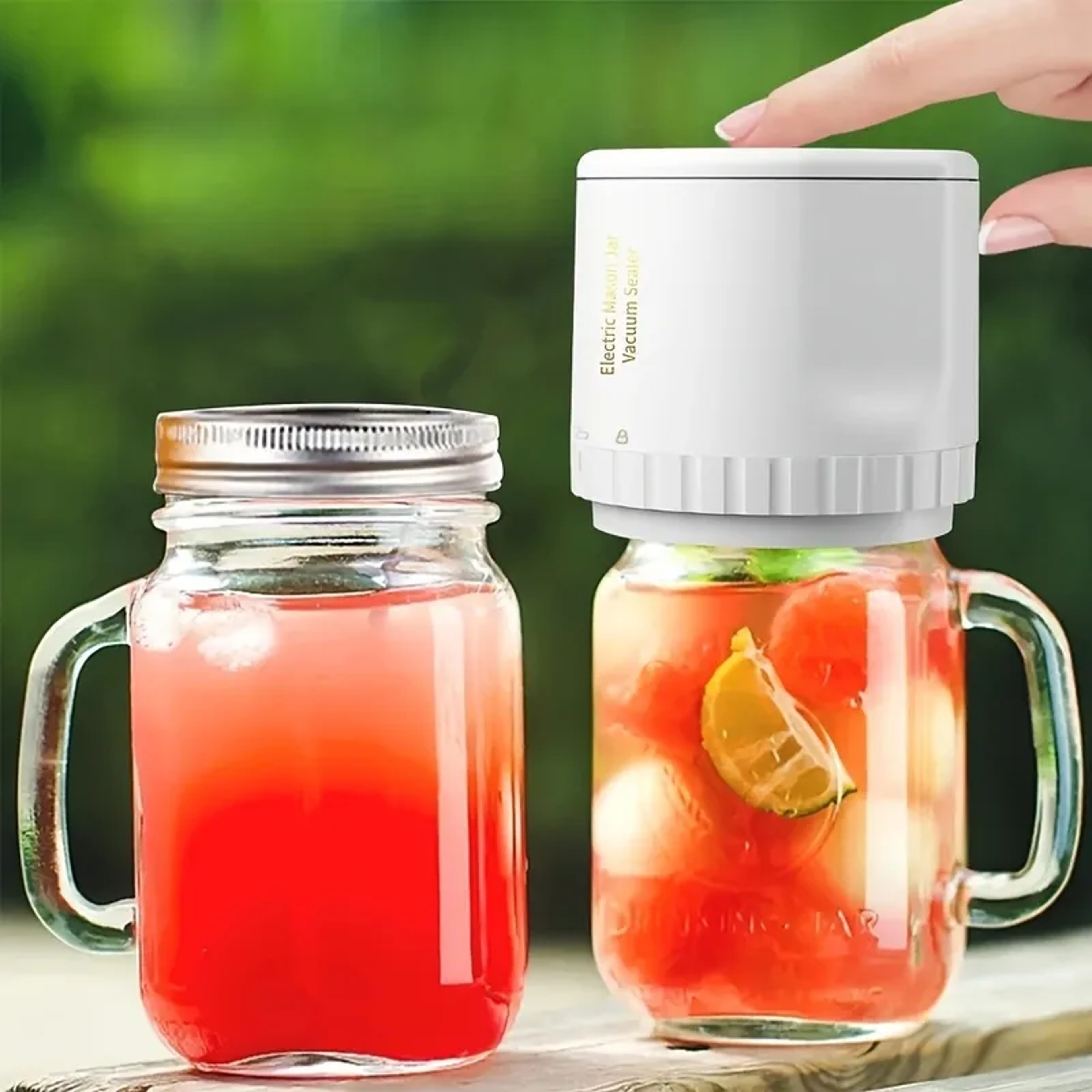 Cordless Electric Mason Jar Vacuum Sealer Kit For Mason Jars Wide Mouth Fermentation 0
