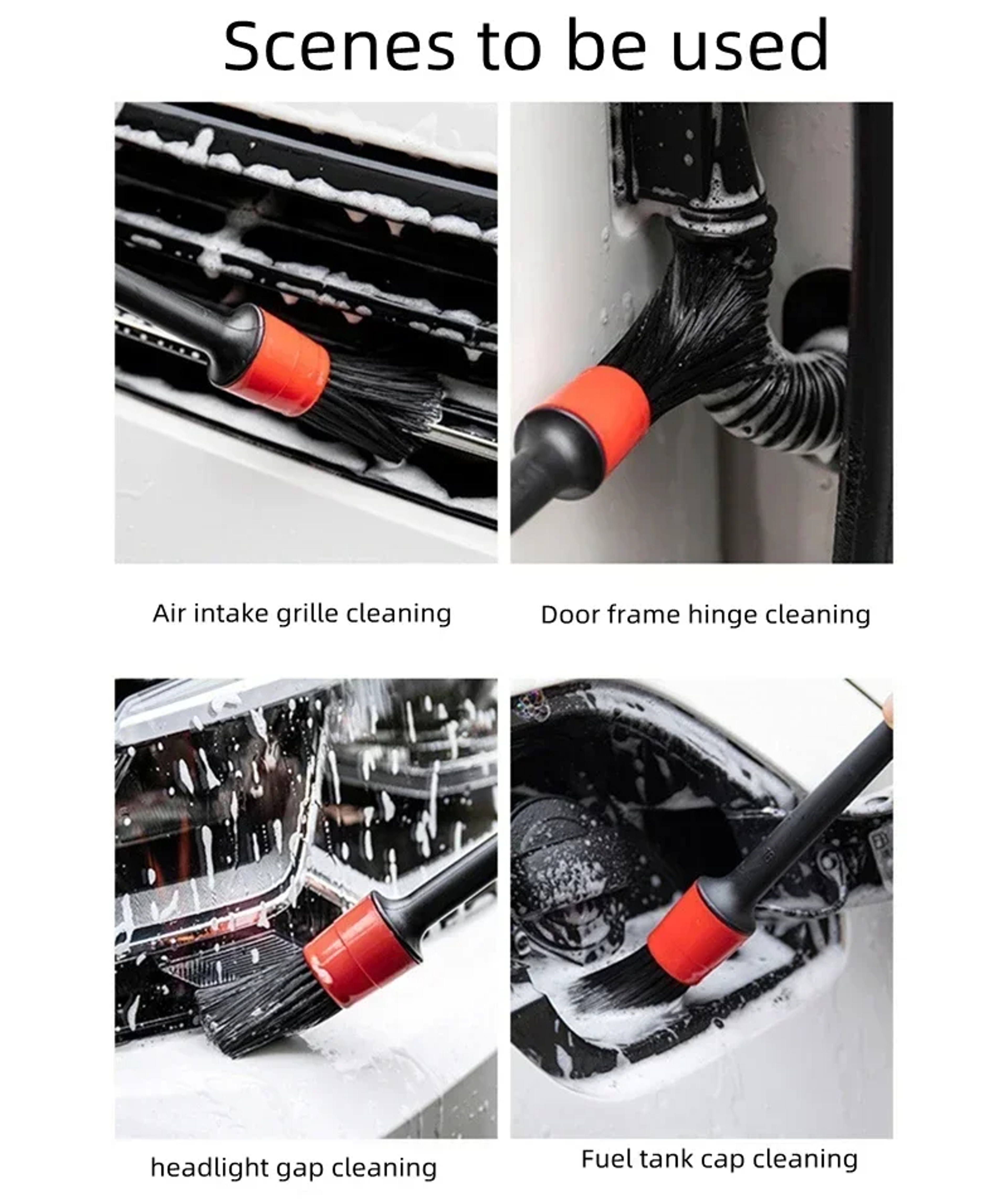 Small Automotive Interior Cleaning Tools, Car Wash Brush Soft Detail Brush for Air Conditioner Vent – view 4