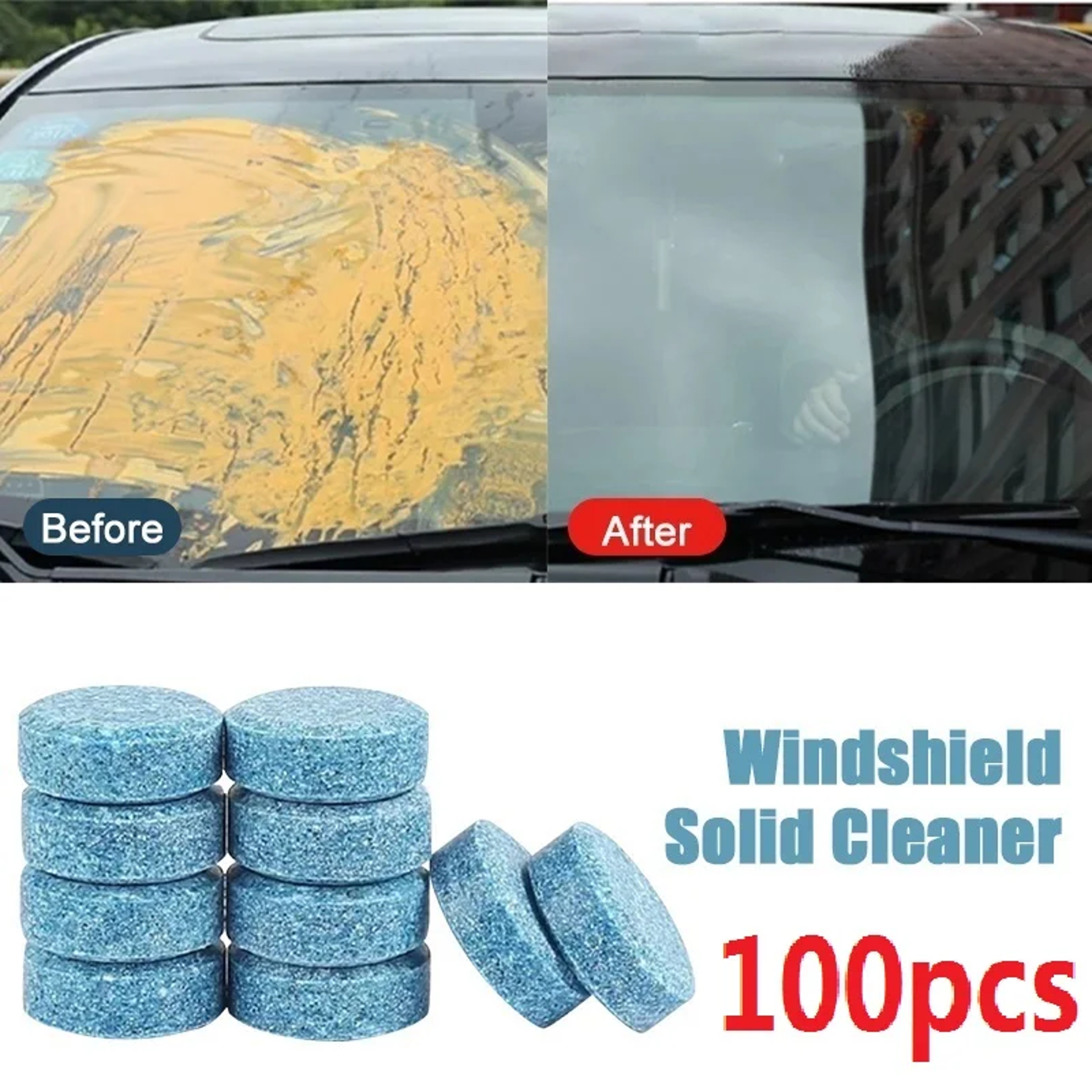 Solid Effervescent Wiper Tablet For Car Car Windshield Washer Fluid Concentrated Tablets Window Gla 2