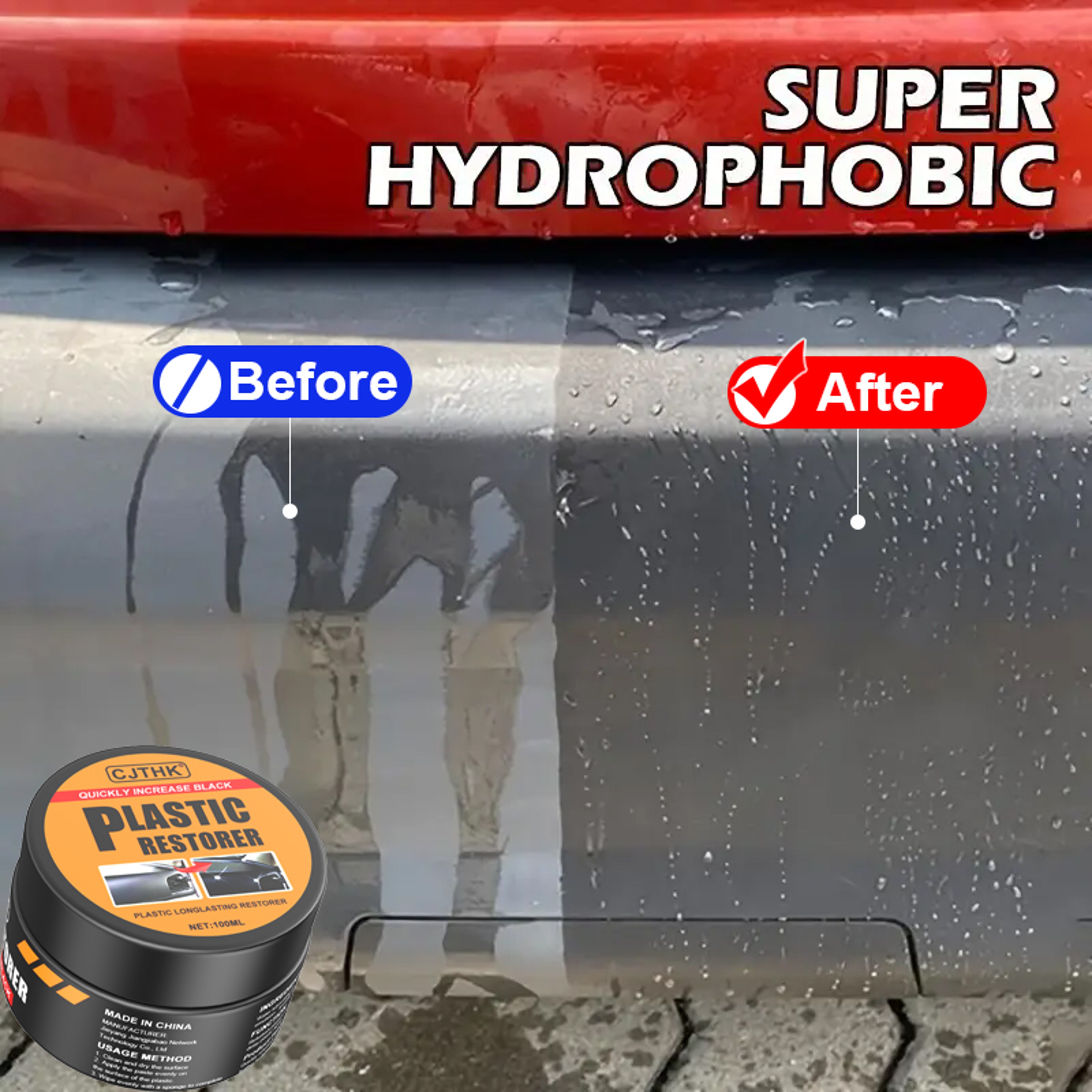 Auto Polish And Repair Coating Car Plastic Restorer Back To Black Gloss 4