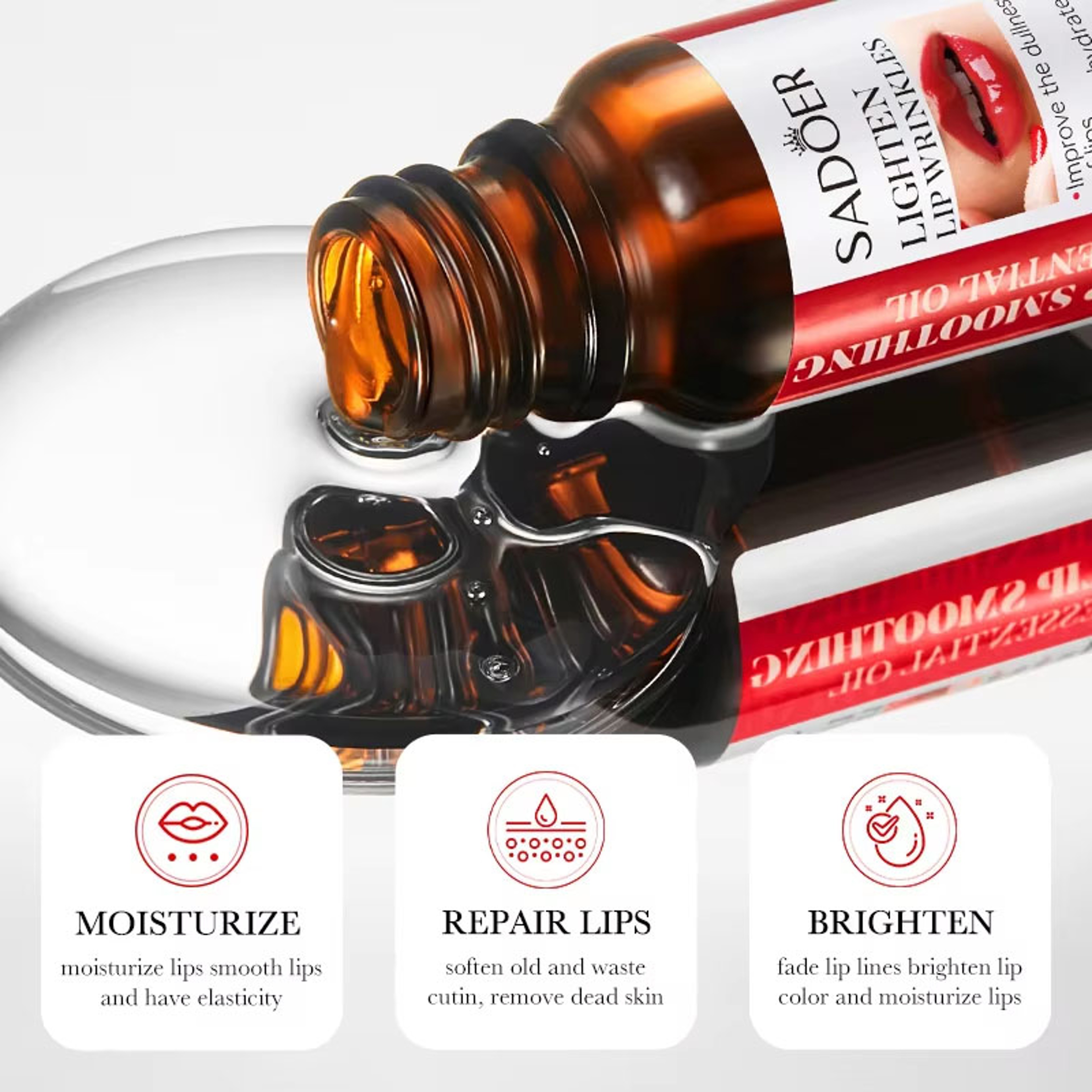 Non-Irritating Lip Plumper with Hyaluronate Acid for Hydration, Brightening, and Enhanced Lips – view 4