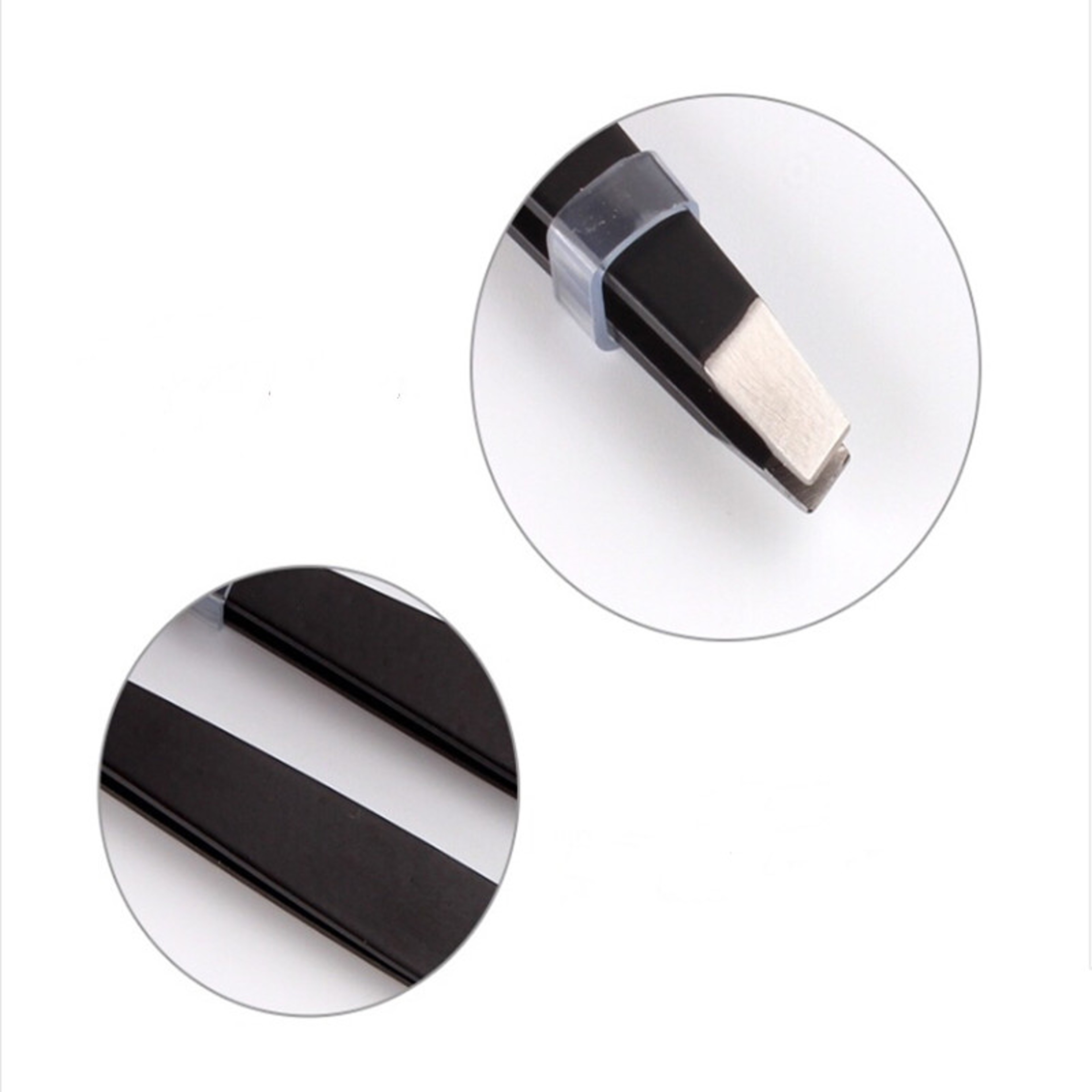 Stainless Steel Slant Tip Eyebrow Tweezers For Makeup Hair Removal  Eyelashes Extension Tool Kit 3