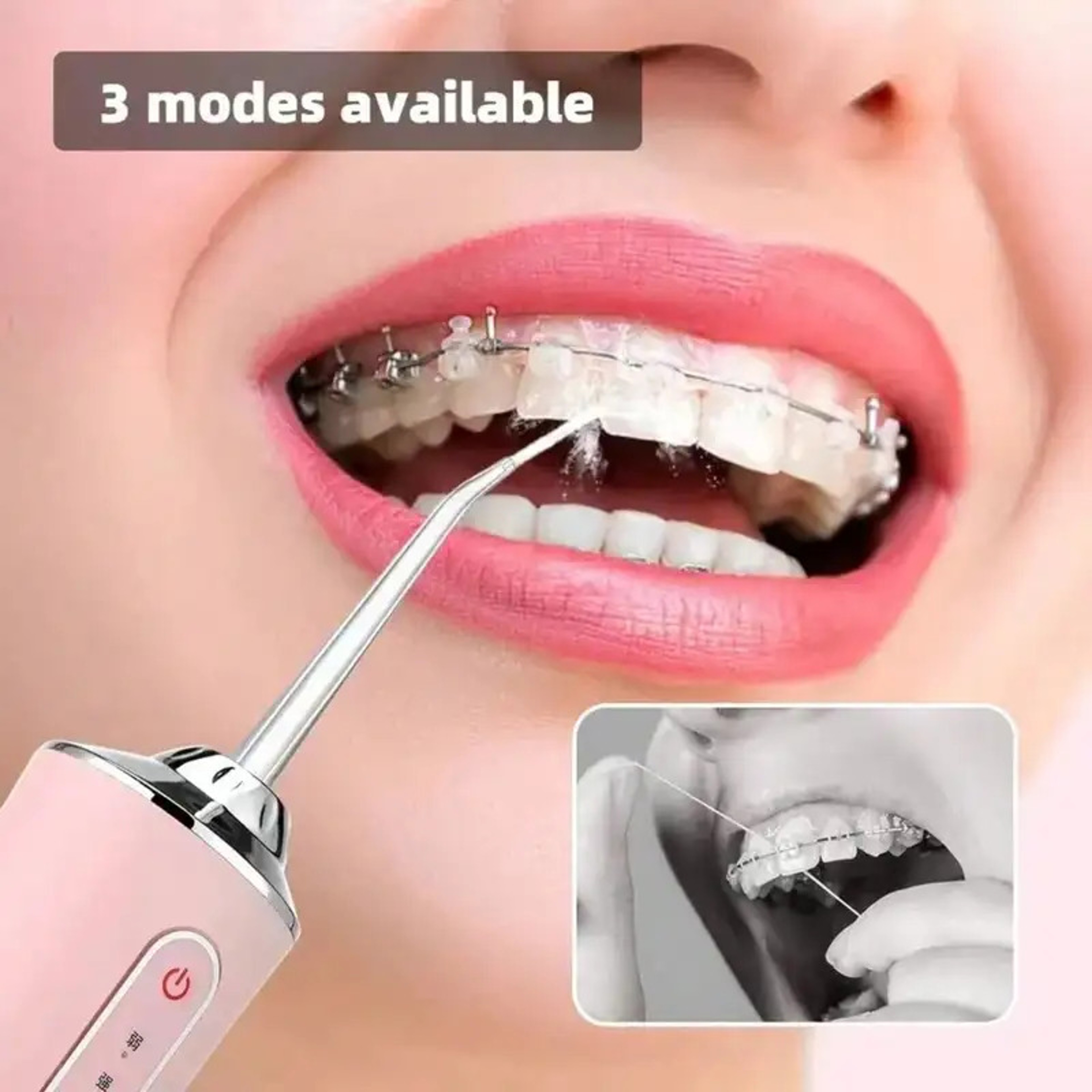 Tooth Cleaning Device With Intelligent Chip 360 Degree Rotating Nozzle And Precise Pressure Control 1