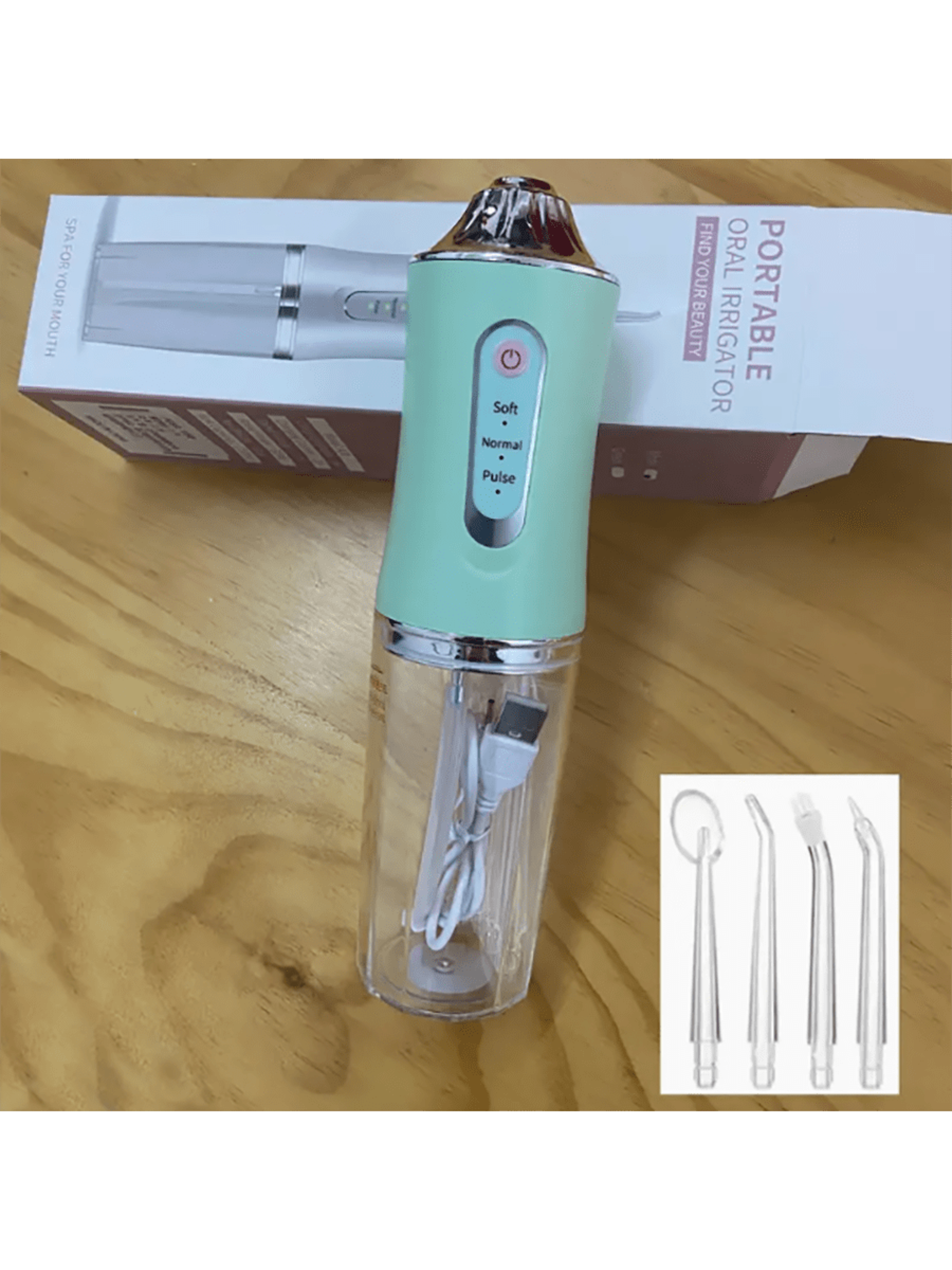 Tooth Cleaning Device With Intelligent Chip 360 Degree Rotating Nozzle And Precise Pressure Control 7
