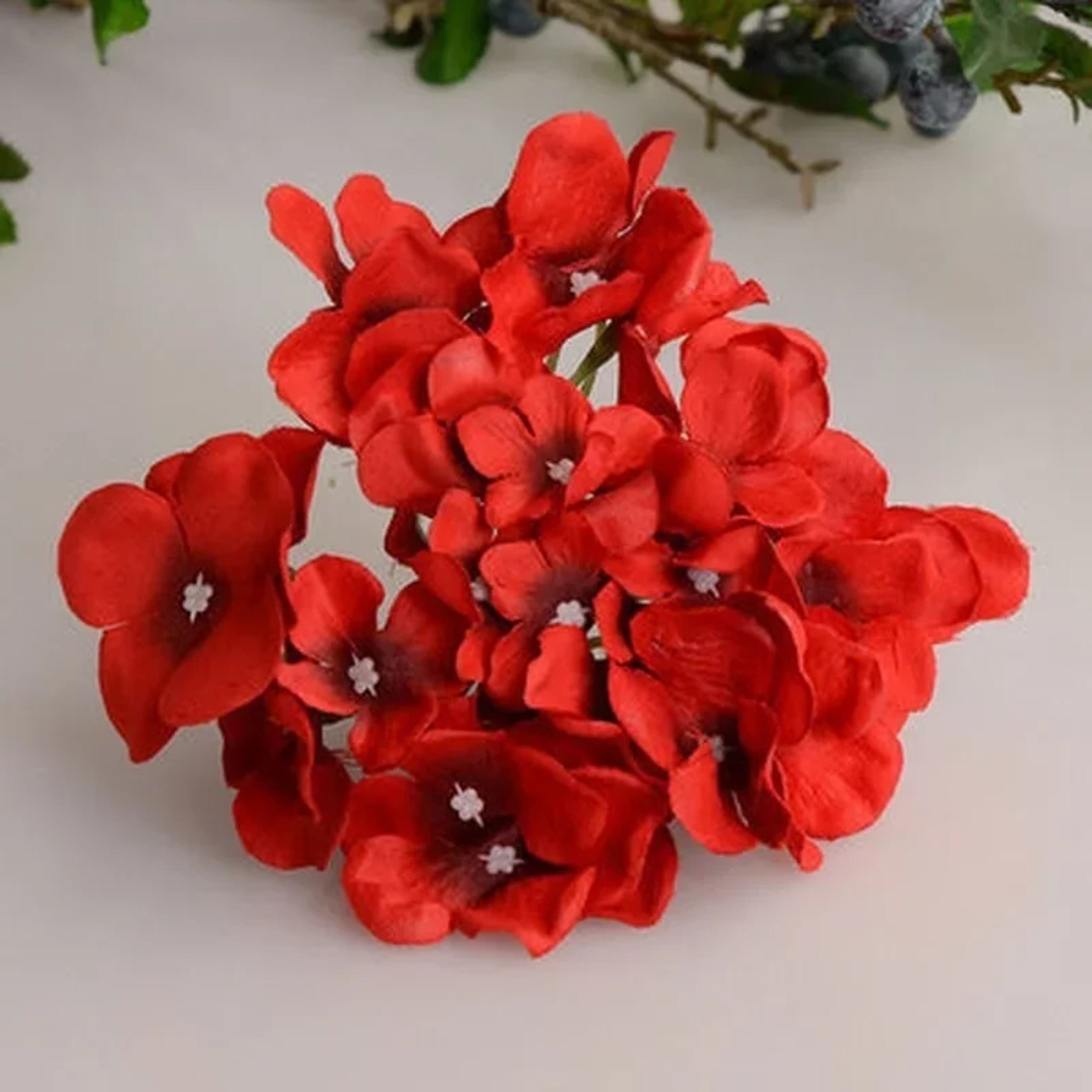 Luxury Artificial Hydrangea Silk Colorful Decorative Flower For Wedding Party DIY Vase Flower Decor 7