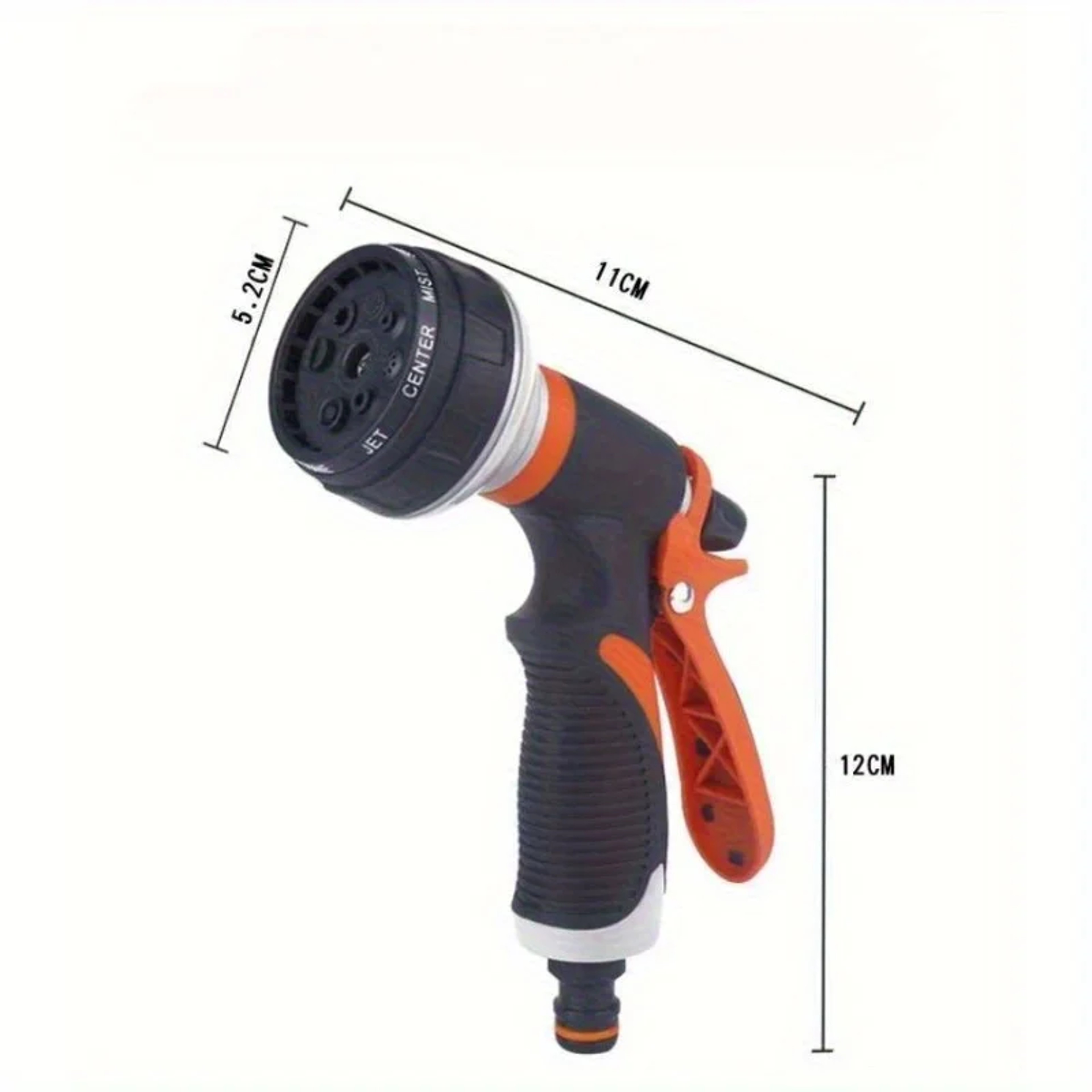 Corrosion Resistant Garden Hose Nozzle, Adjustable Spray Water Gun for Car Wash – view 6