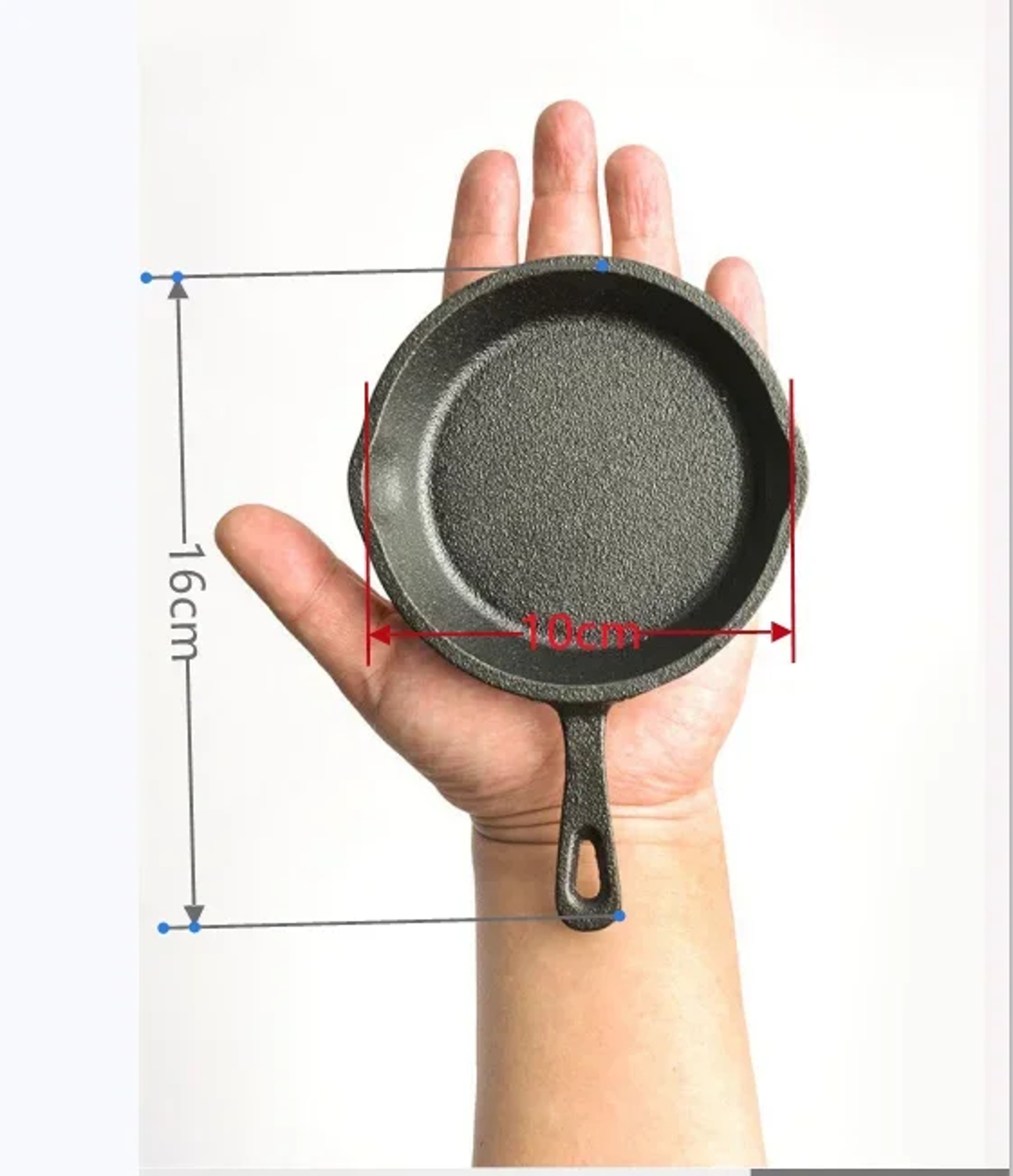 NonStick Cast Iron Mini Omelette Pan Portable Small Cooking Pan For Breakfast Eggs Omelette Dumplin 5