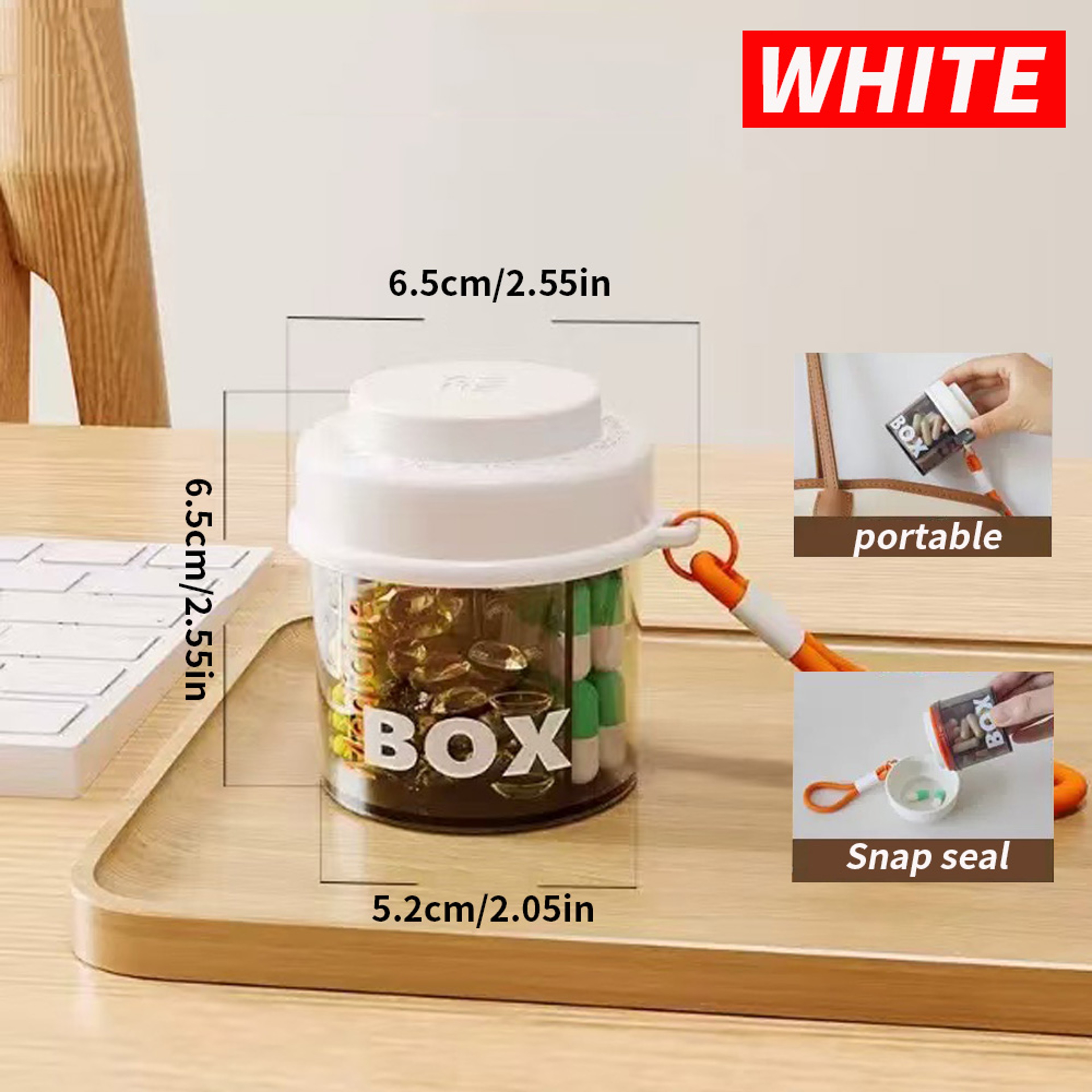 Convenient Travel Organizer, Portable Mini Multifunctional Medicine Storage Box – view 8