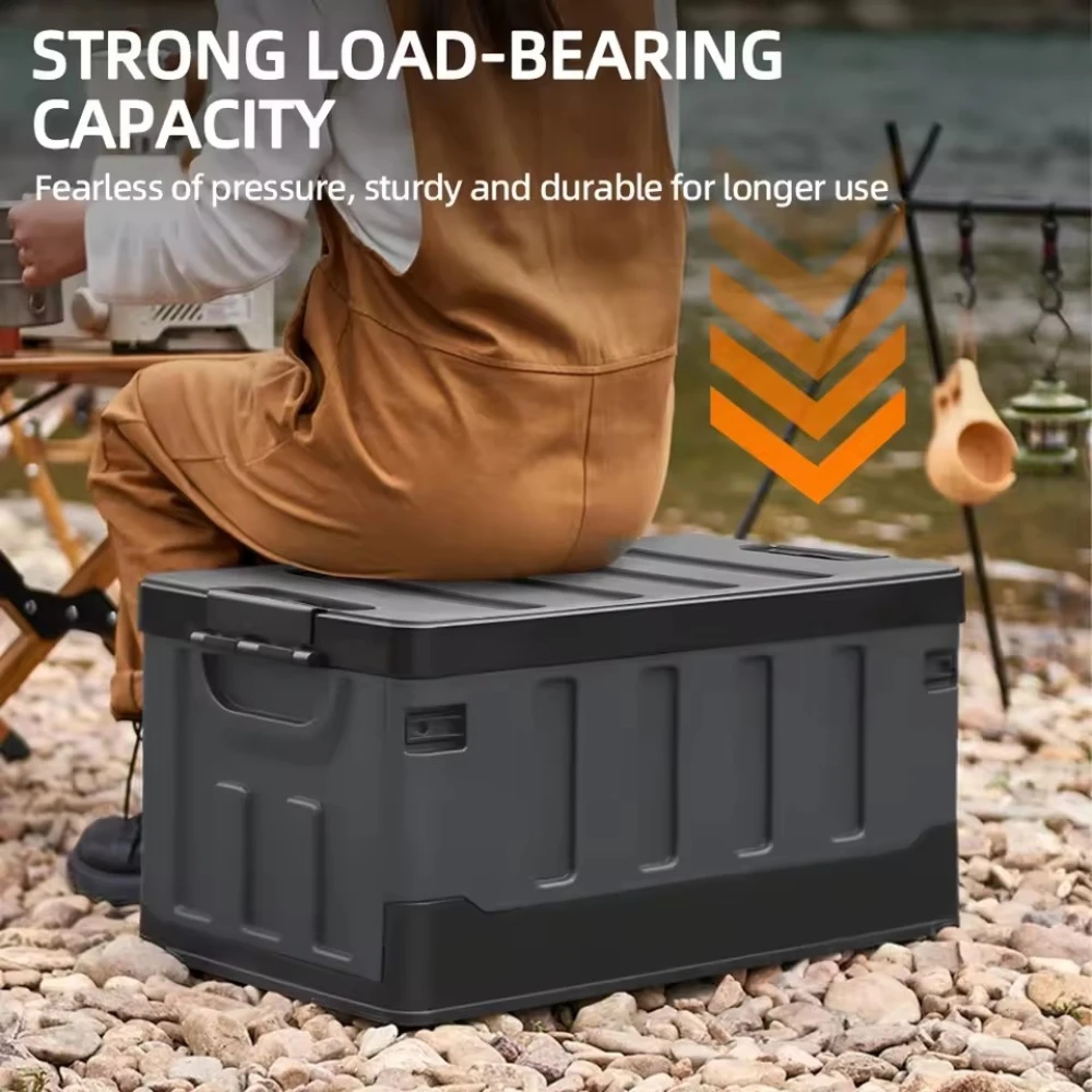 Foldable Car Trunk Organizer Large Waterproof Storage Case Durable Outdoor Camping Box 0