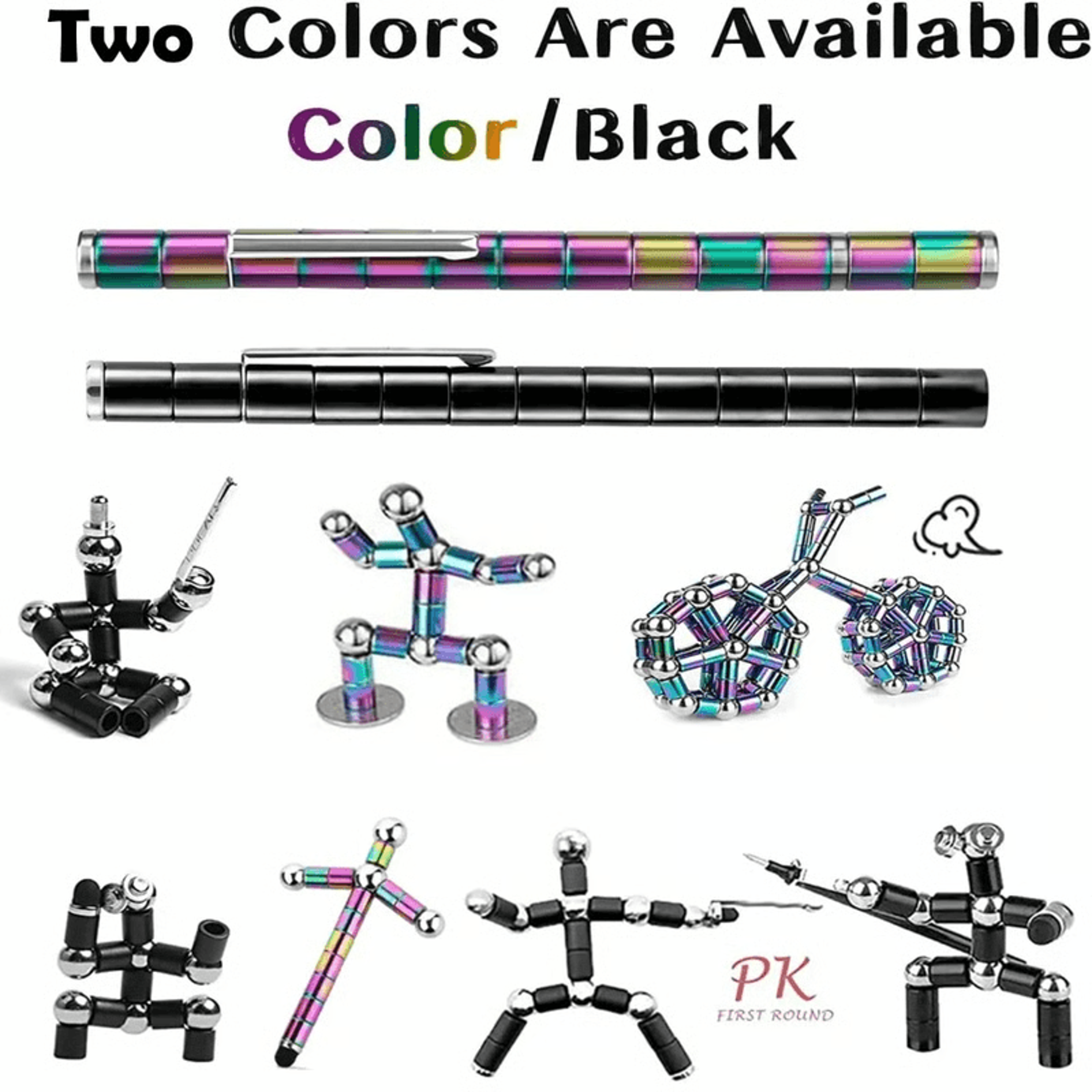 buildable magnetic pen for creative minds