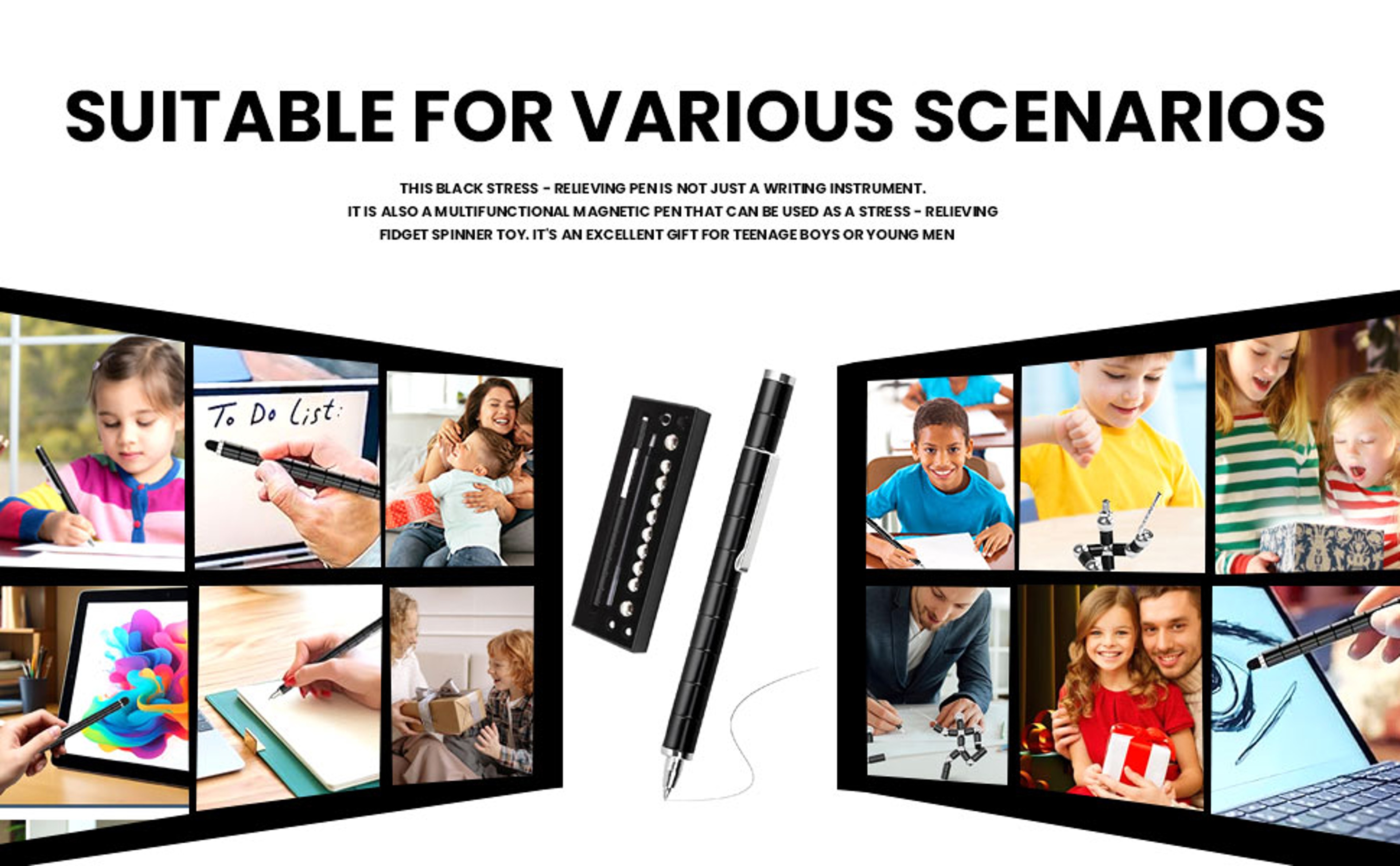 Magnetic Fidget Pen for Anxiety Relief, ADHD Support & Quiet Stress-Free Focus – view 18