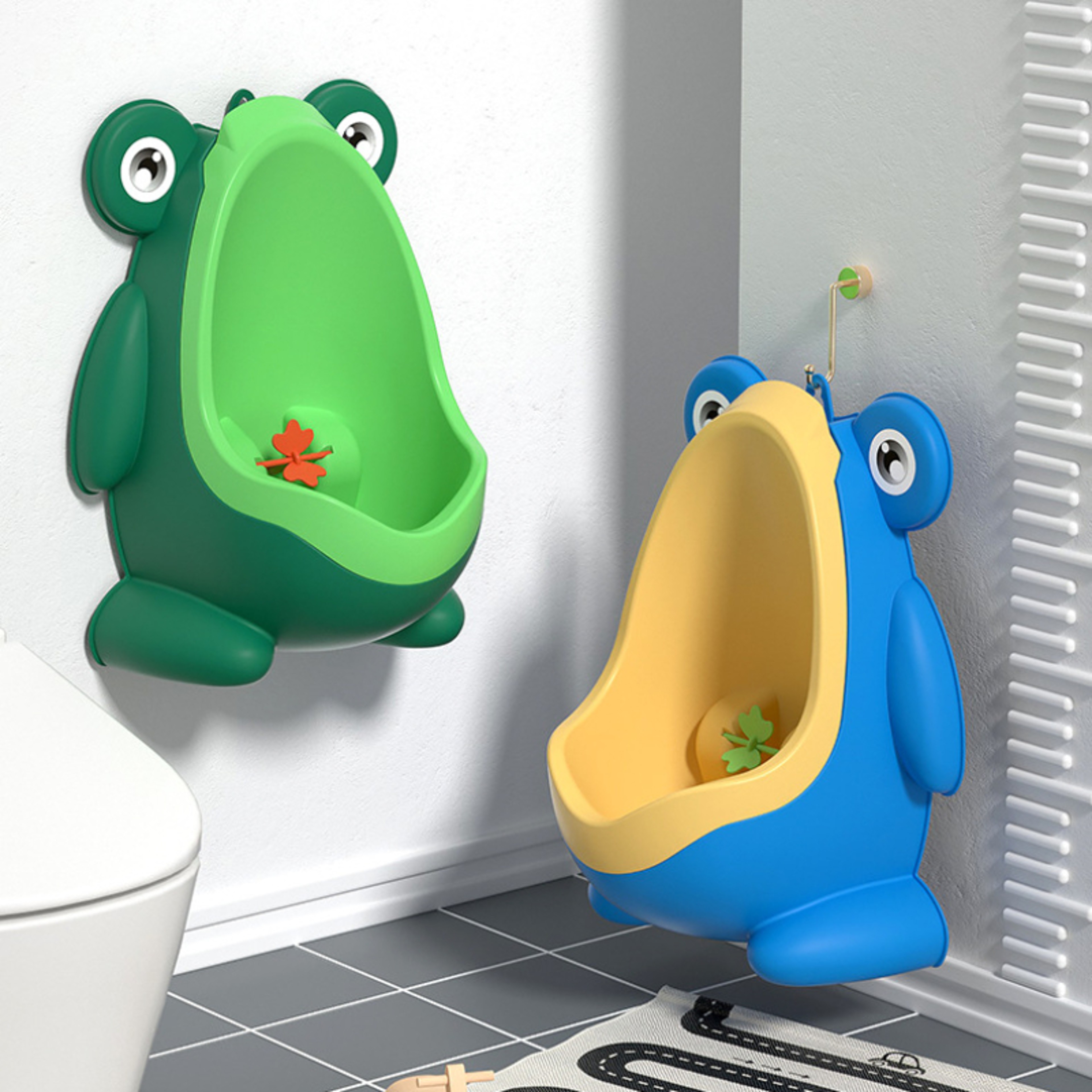 Cartoon Frog WallMounted Urinals Baby Boys Standing Potty Toilet Training Vertical Urinal Potty Pee 0