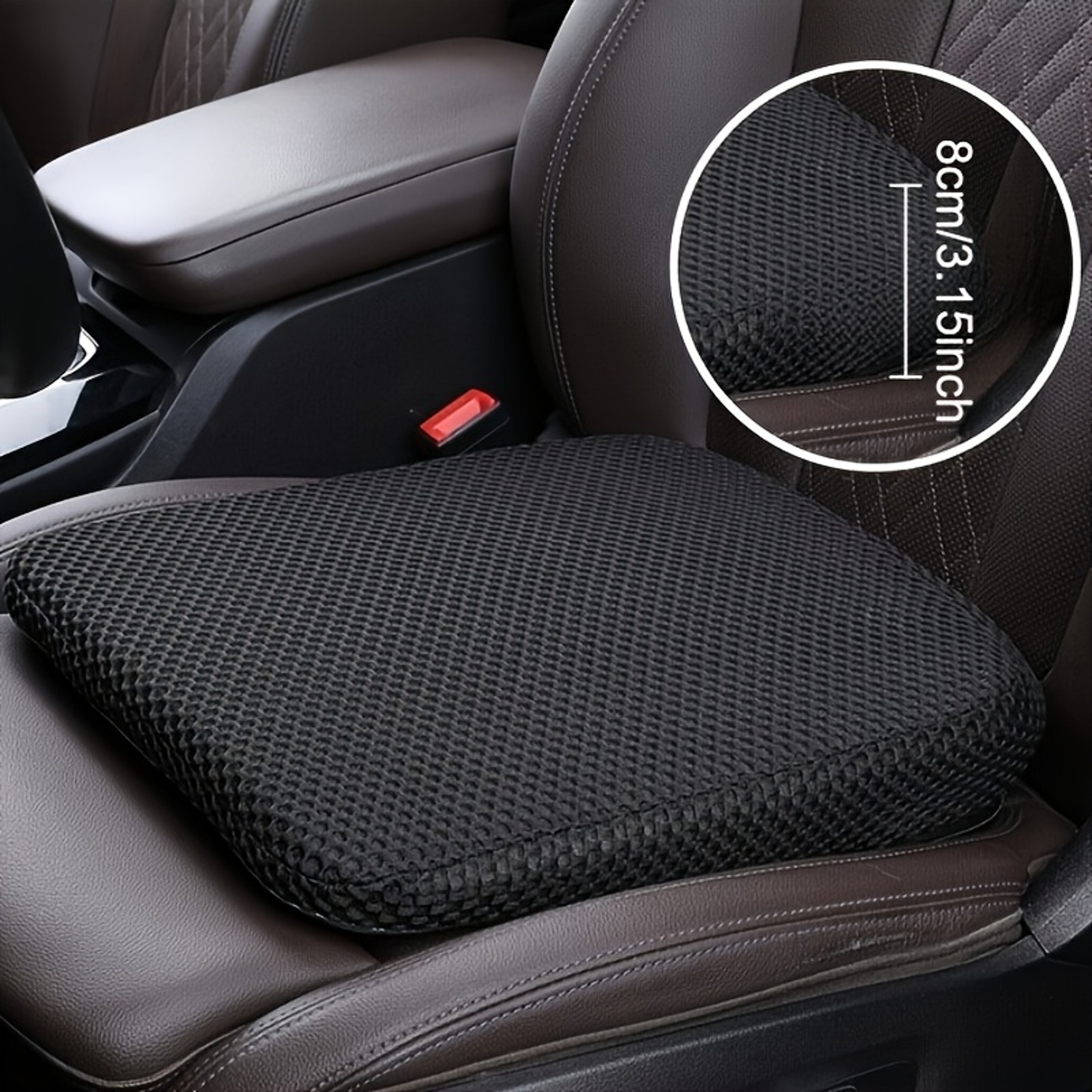Car Seat Cushion Pad Breathable Polyester Thick Comfort Driving Seat Cushion Long Drive Comfort Ann 1