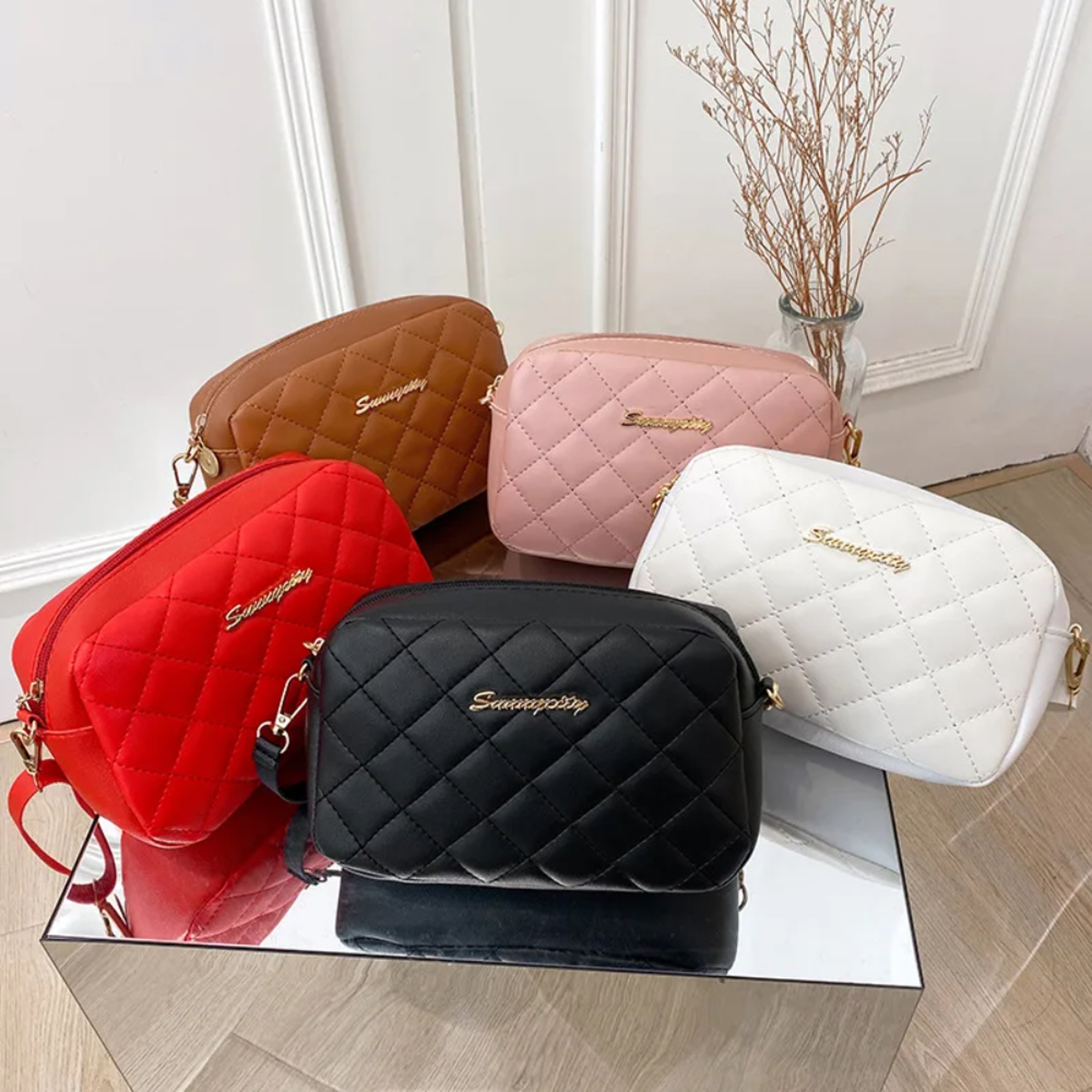 Fashion Chain Ladies Crossbody Bags Tassel Small Messenger Bag For Women Trend Lingge Embroidery Ca 2